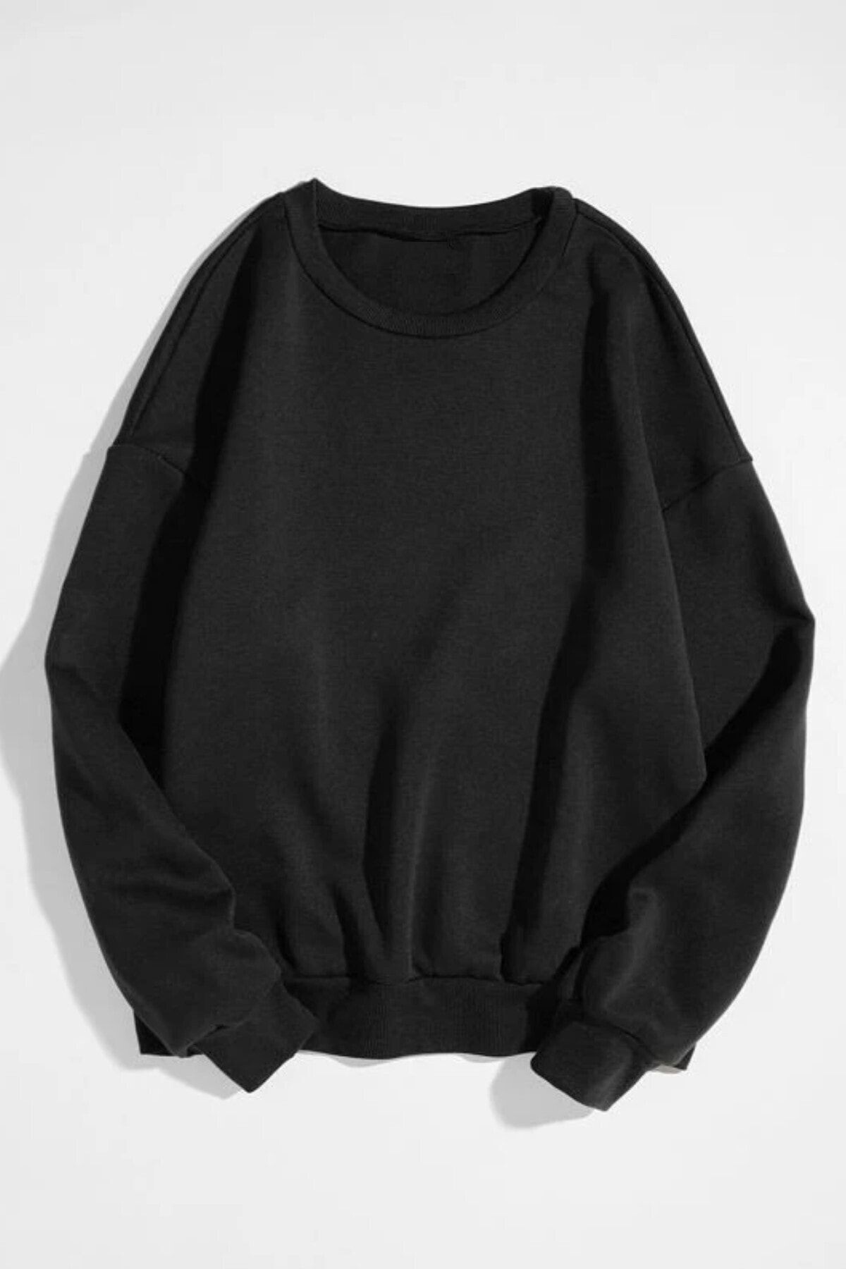 MODAGEN Unisex Kapüşonlu Fermuarlı Kahverengi Hırka Bisiklet Yaka Siyah Sweatshirt Takım görsel 4