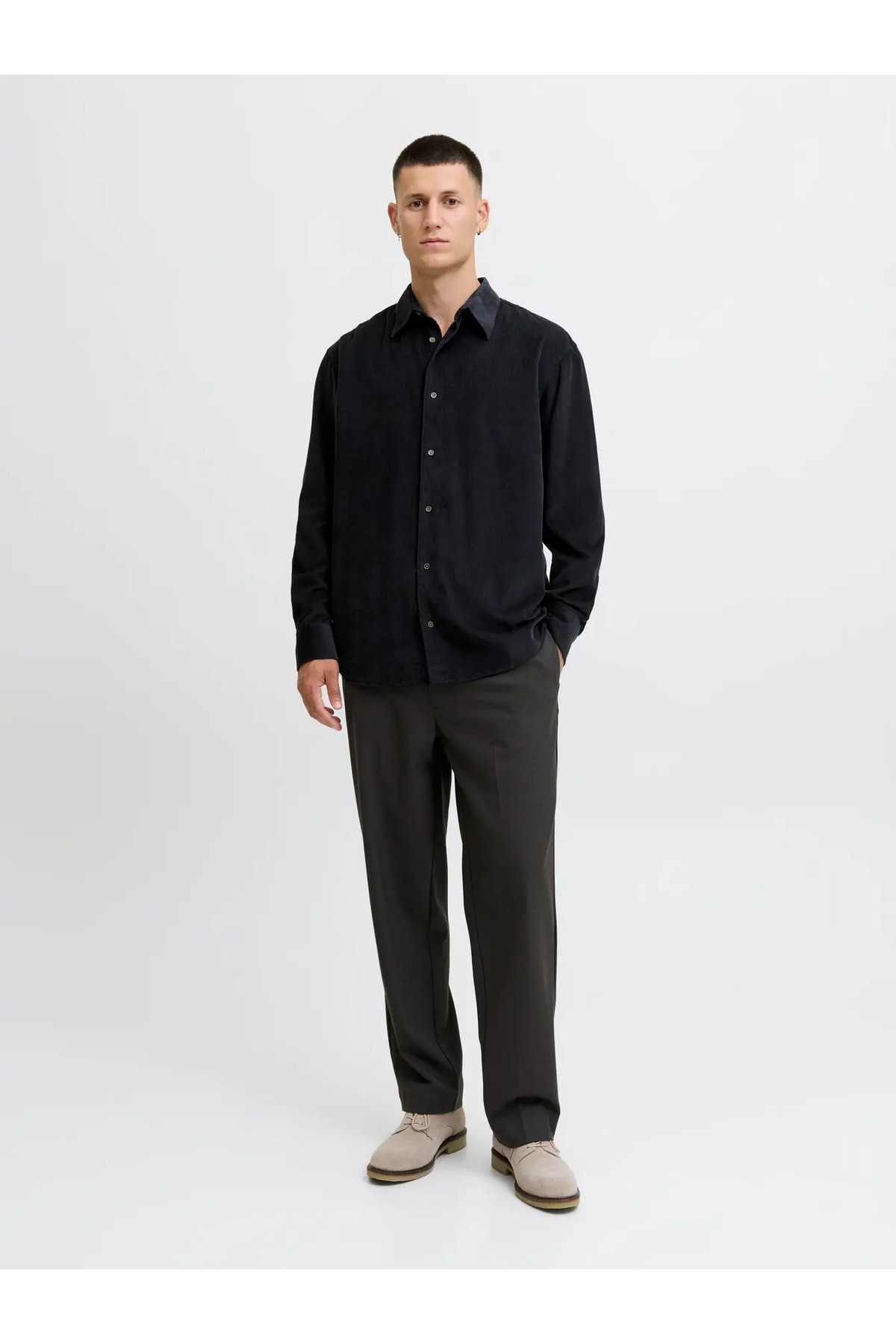 پیراهن مردانه راسته آستین استاندارد | جک اند جونز Jack & Jones 12282351 - تصویر 4