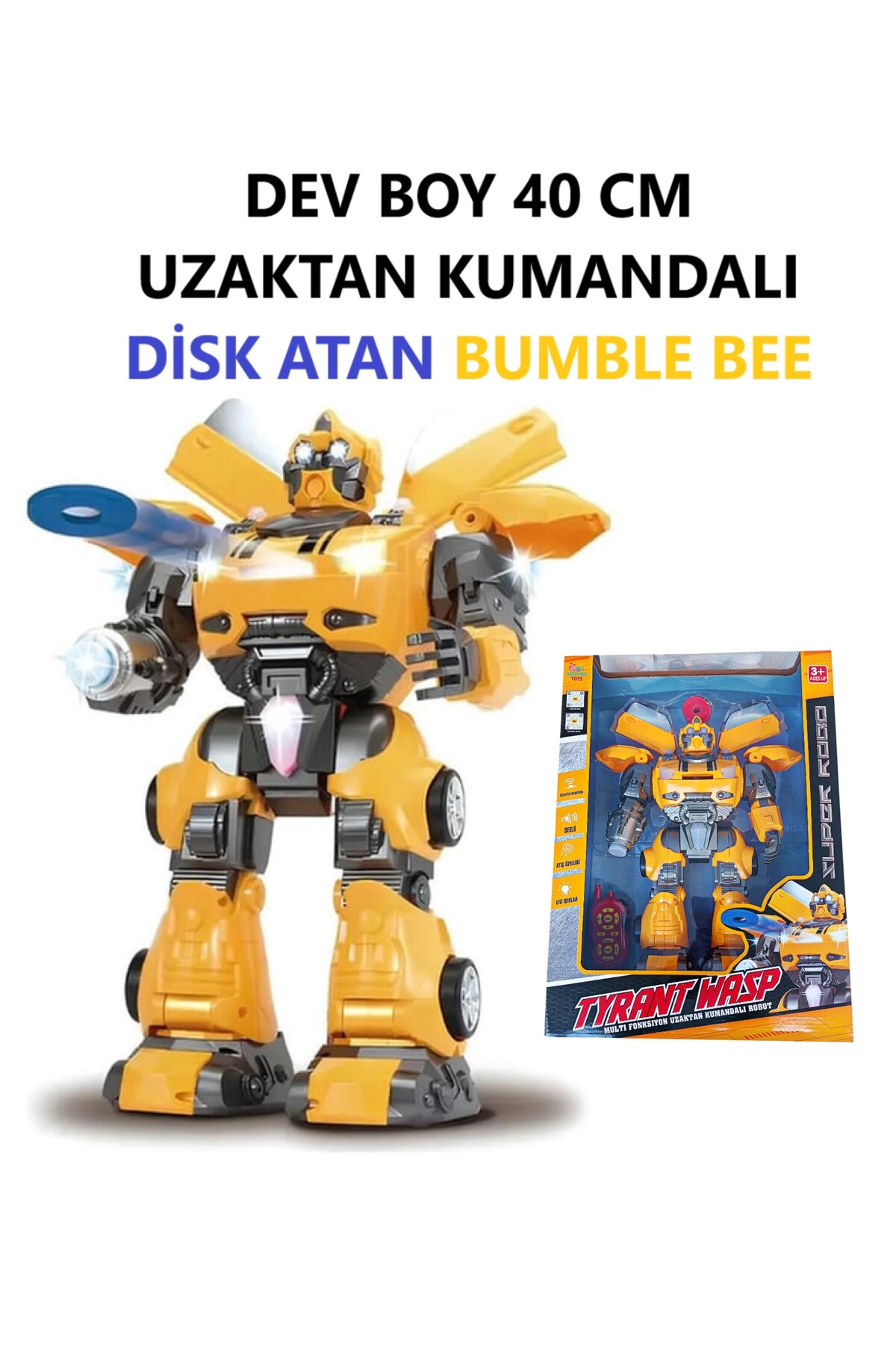 Brother Toys Uzaktan Kumandalı Dev Boy Optimus Prime Bumble Bee