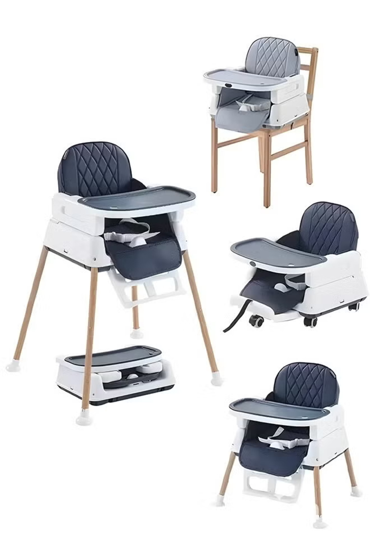 7 In 1 Adjustable Dining Chair For Baby/Toddler ae0-todd, one size