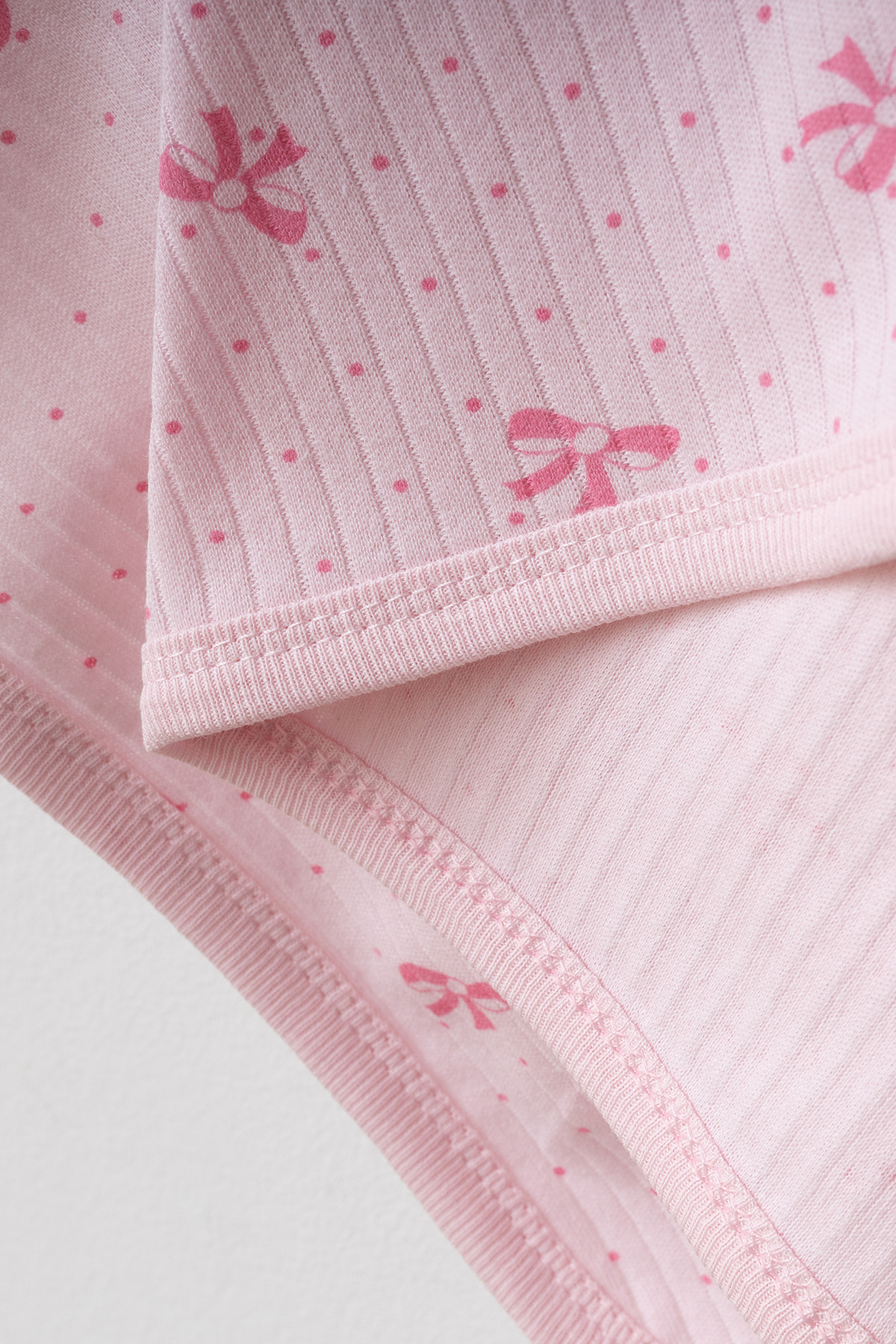 yukobaby bebeğiniz için en doğalı Fiyonklu Pembe Naturel Pamuklu 80x90 cm Tek Kat Bebek Battaniye yk4424 fotoğrafı 4 (önizleme)