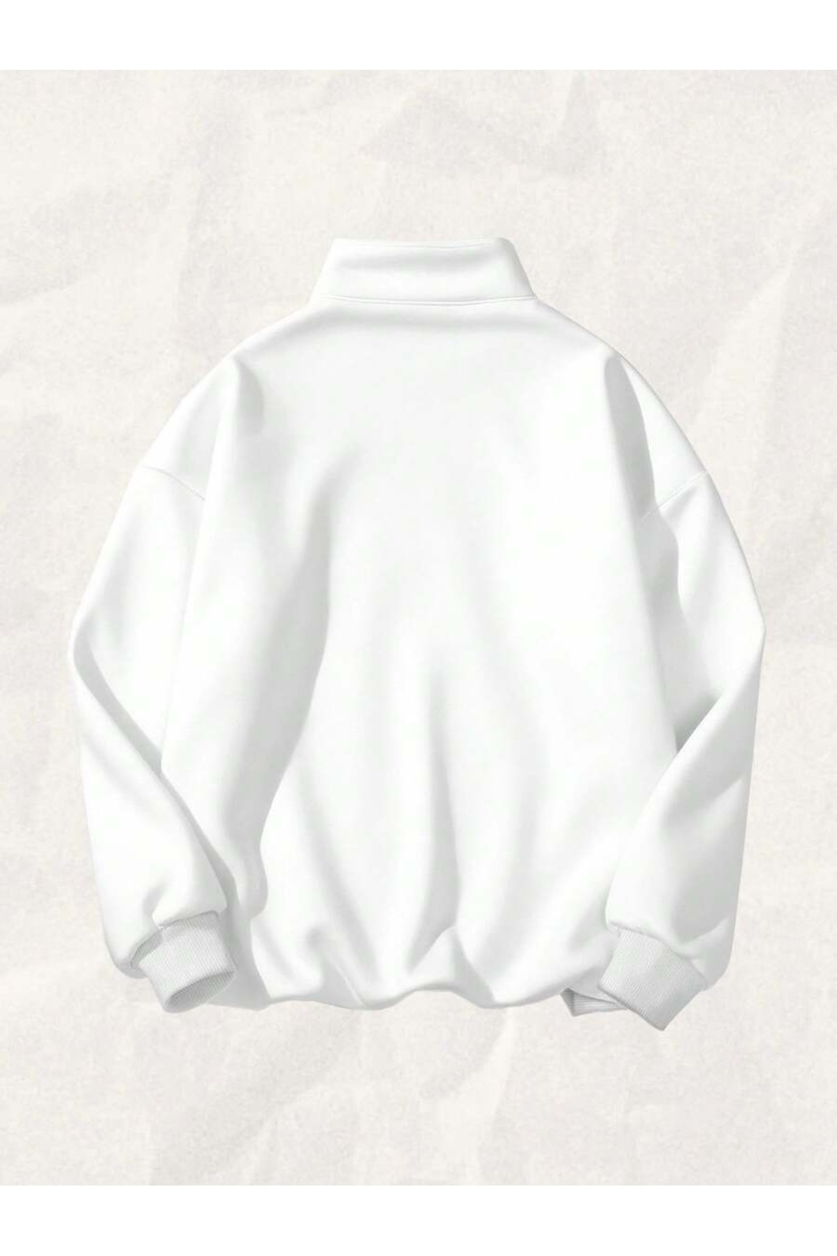 OVER HEAD  Kadın Princess 23 Baskılı Yarım Fermuarlı Dik Yaka Sweatshirt - Görsel 3