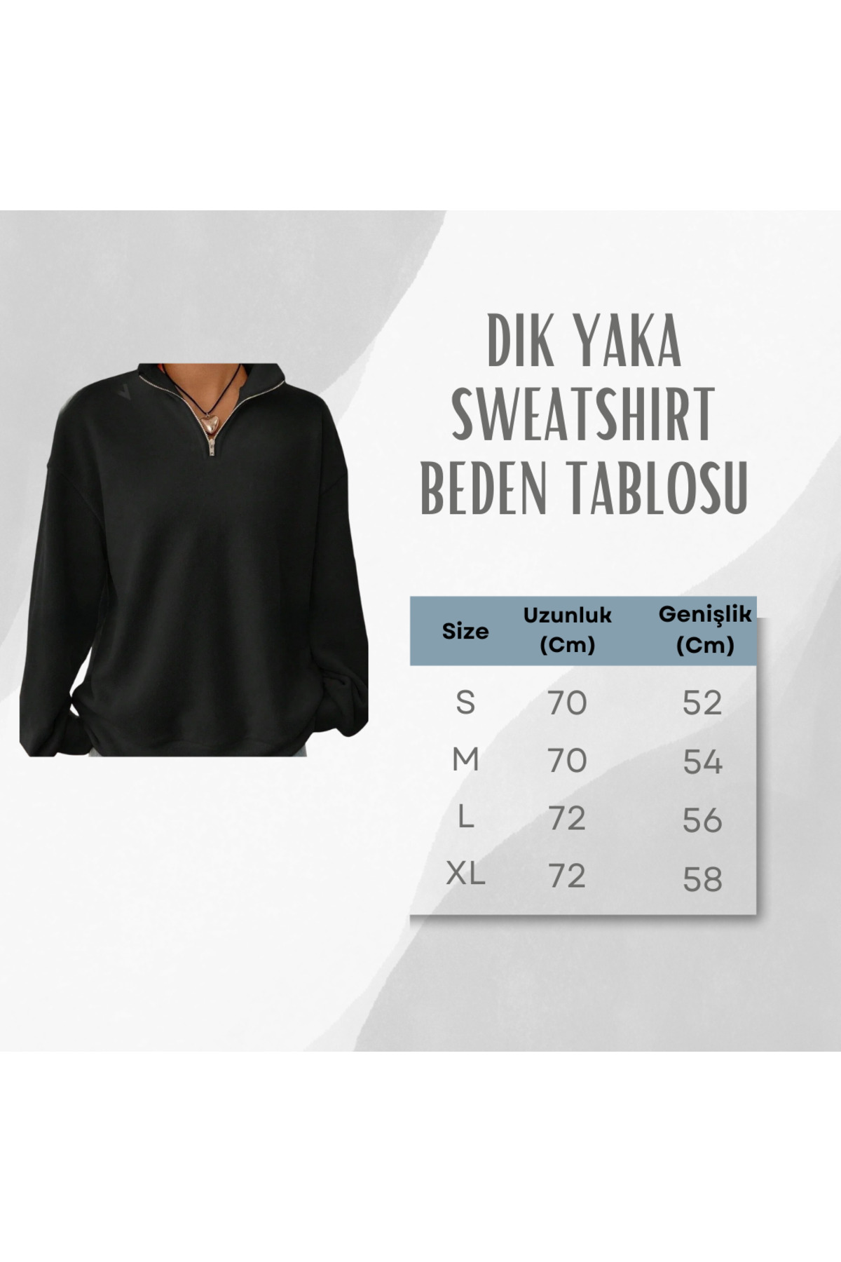 OVER HEAD  Kadın Princess 23 Baskılı Yarım Fermuarlı Dik Yaka Sweatshirt - Görsel 4