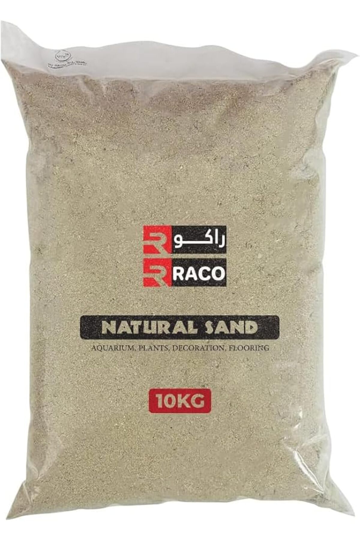 شن طبیعی چندمنظوره برای کف‌سازی ساختمانی، آکواریوم، گیاهان و کارهای خانگی (۱۰ کیلوگرم، سفید)