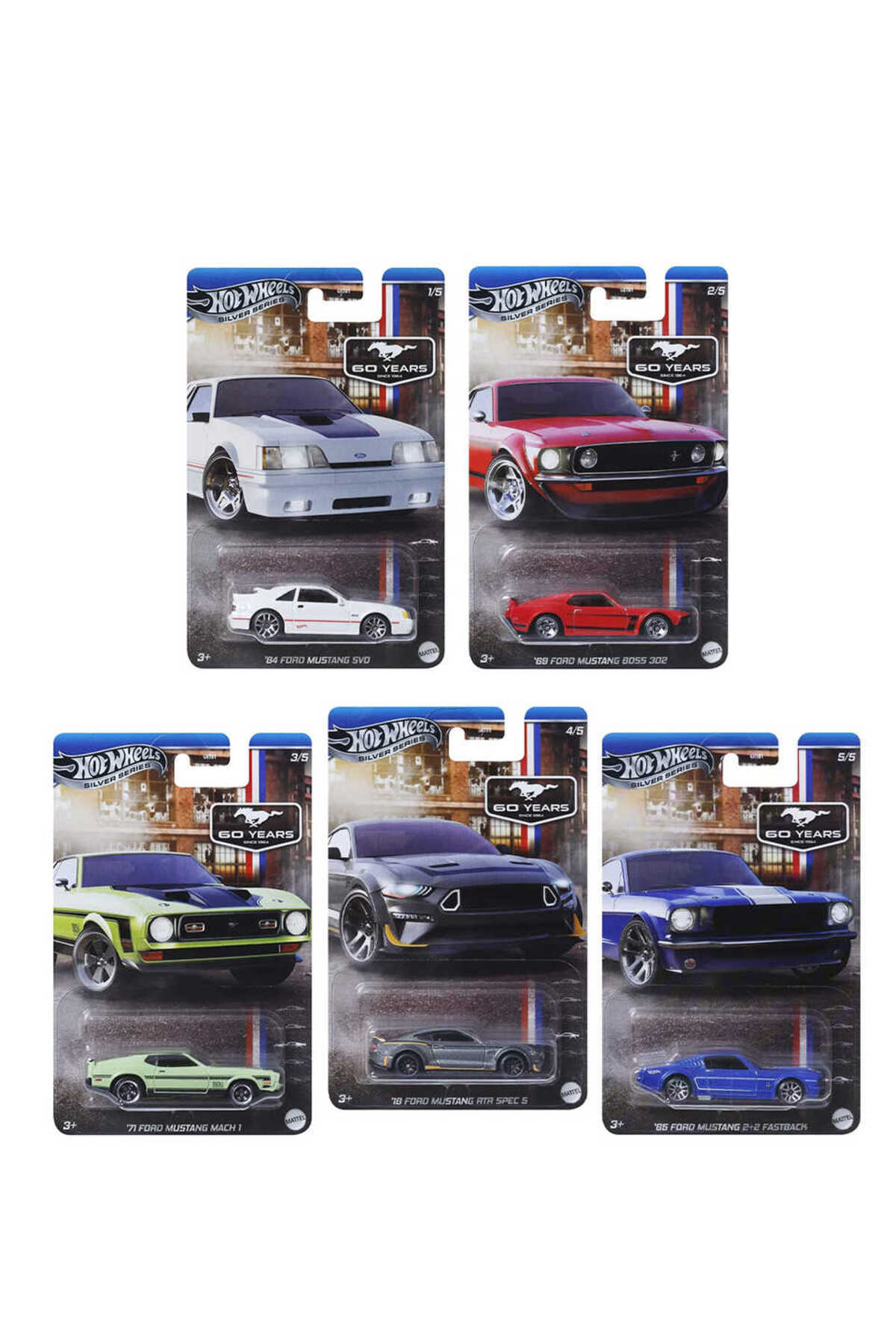 HOT WHEELS 1:64 Ford Mustang 60.Yıl Serisi GRT01-979M - Fiyatı