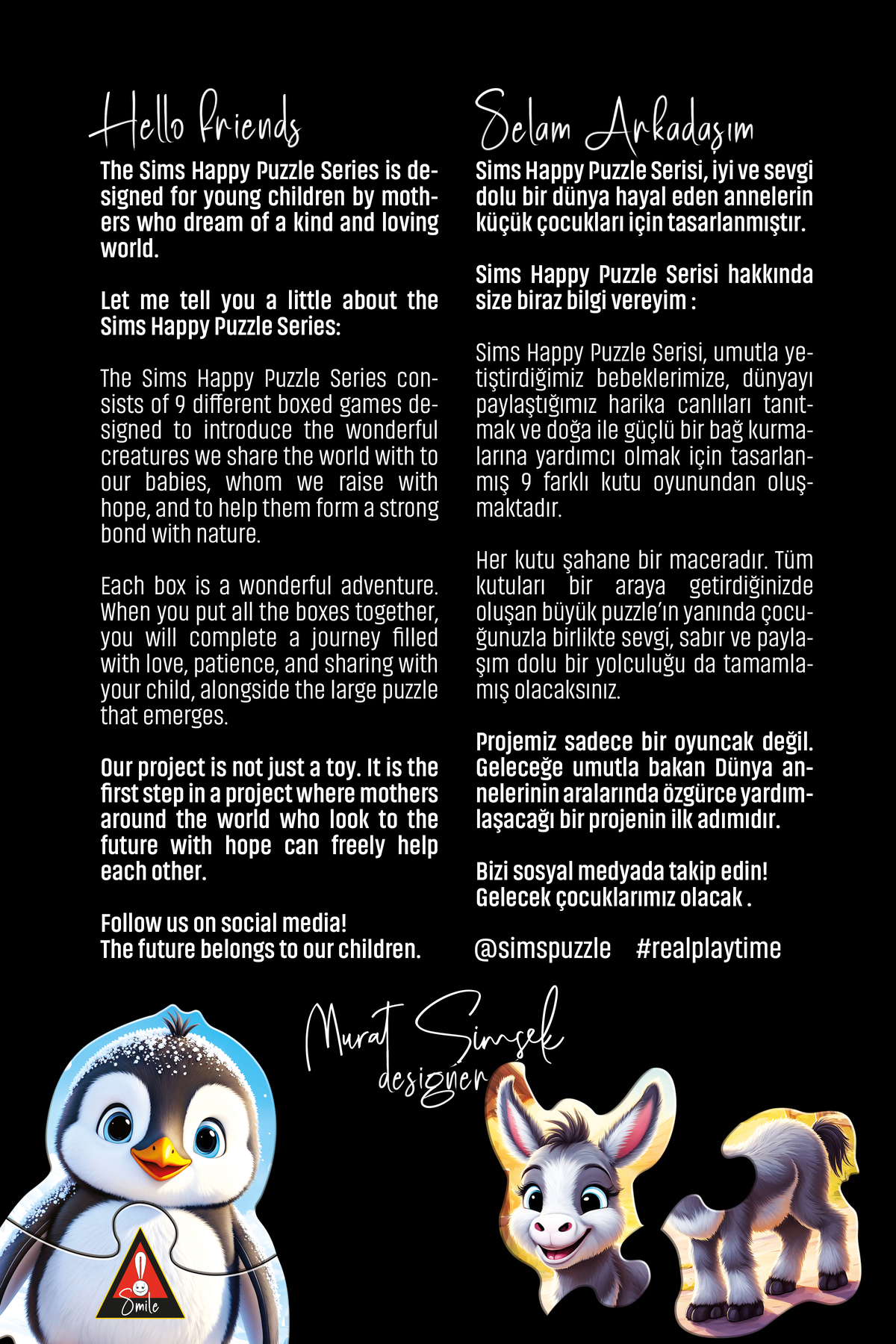 Sims Puzzle Bebekler İçin İlk Puzzle Yapboz Baby Çiftlik - 1 Yaş Üstü Montessori Eğitici Oyuncak fotoğrafı 6 (önizleme)