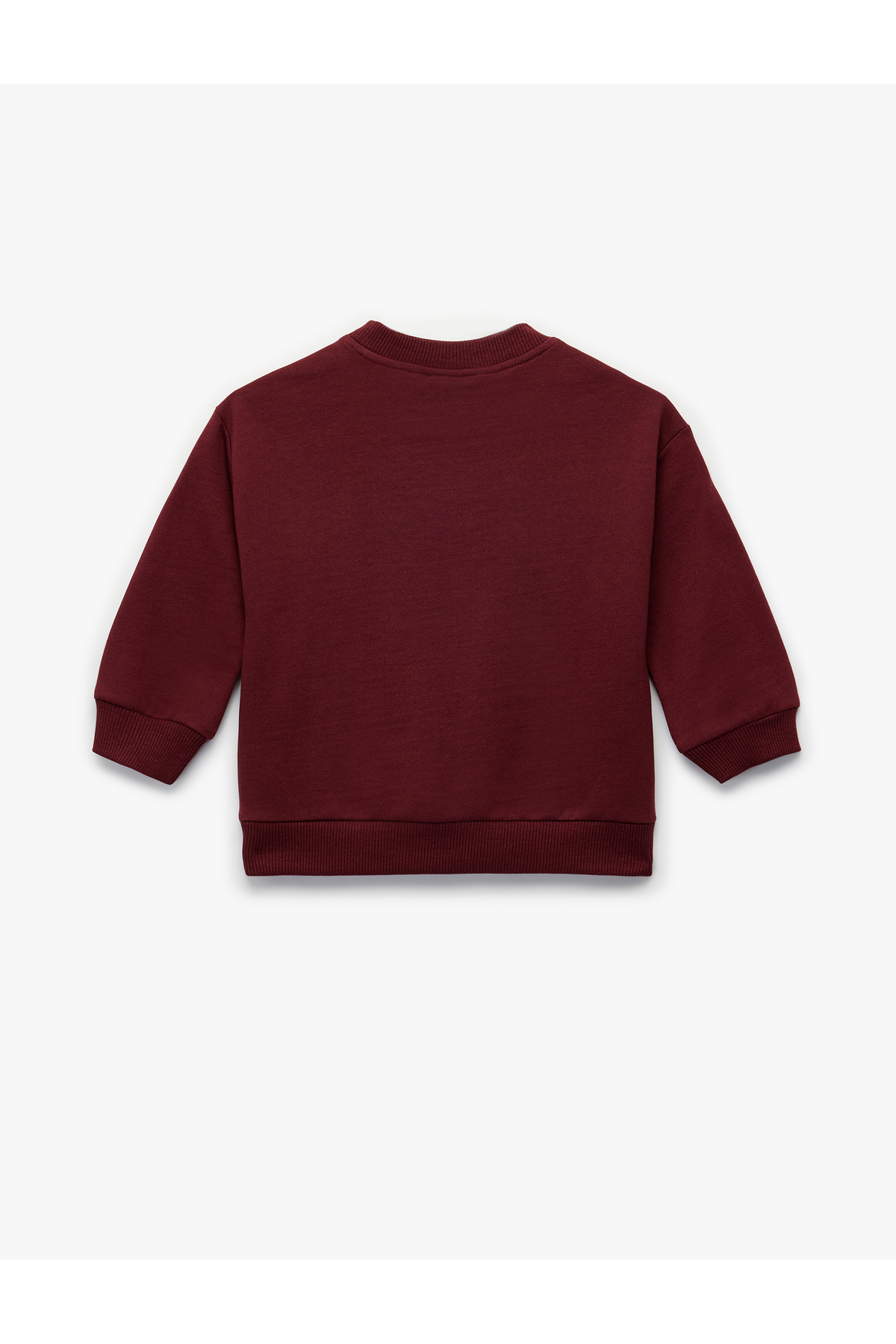 Koton Bordo Kız Bebek Sweatshirt 6WMG10183AK fotoğrafı 2 (önizleme)