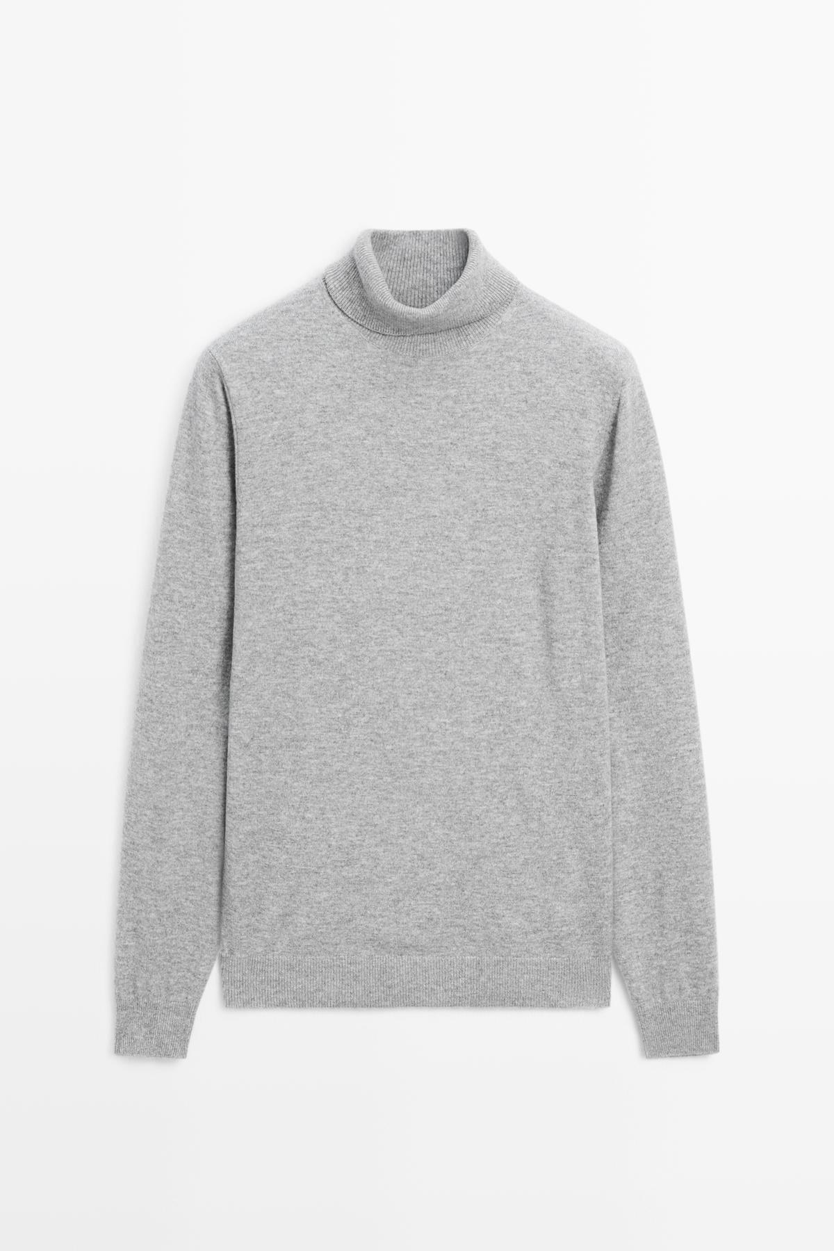 ماسیمو دوتی ژاکت بافتنی پشمی ترکیبی یقه ایستاده