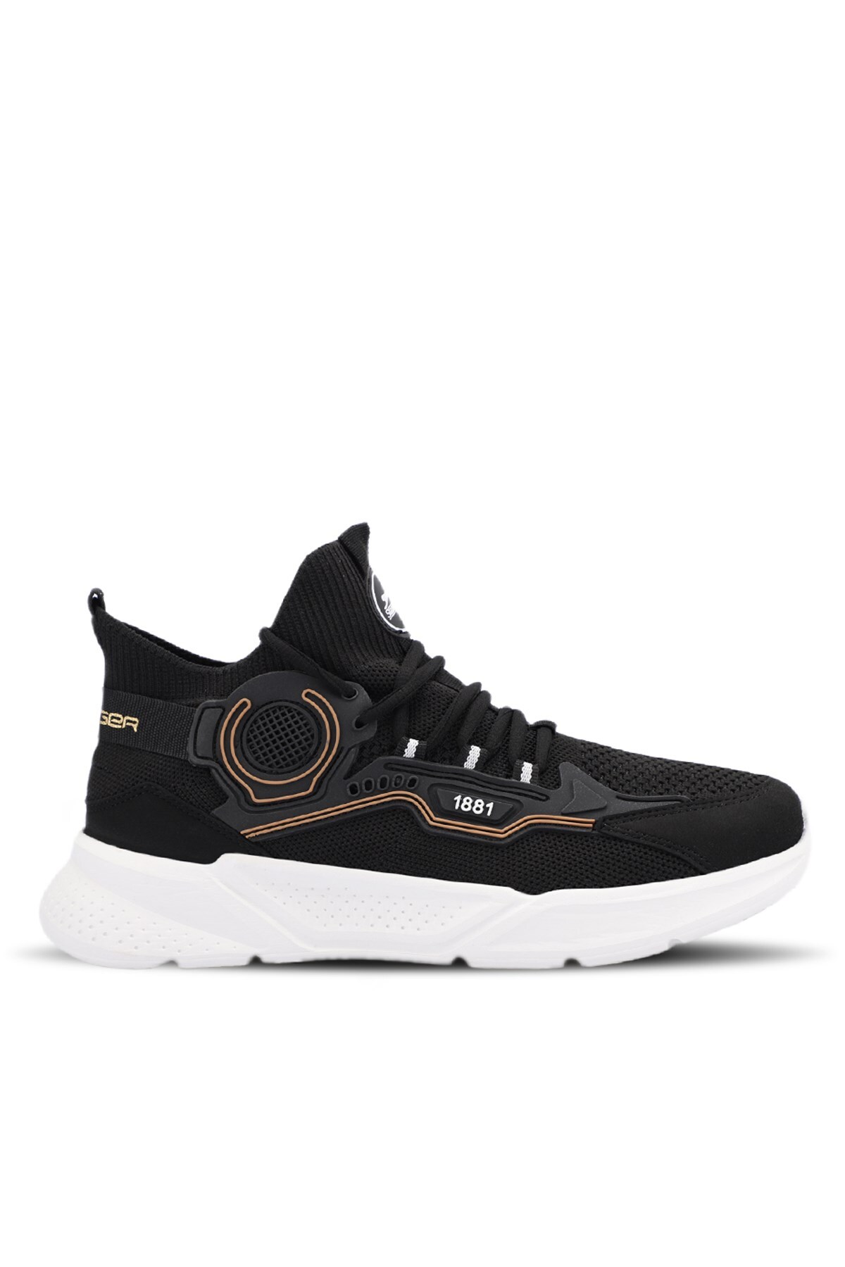 Rahat Bağcıklı Günlük Sneaker Siyah Beyaz
