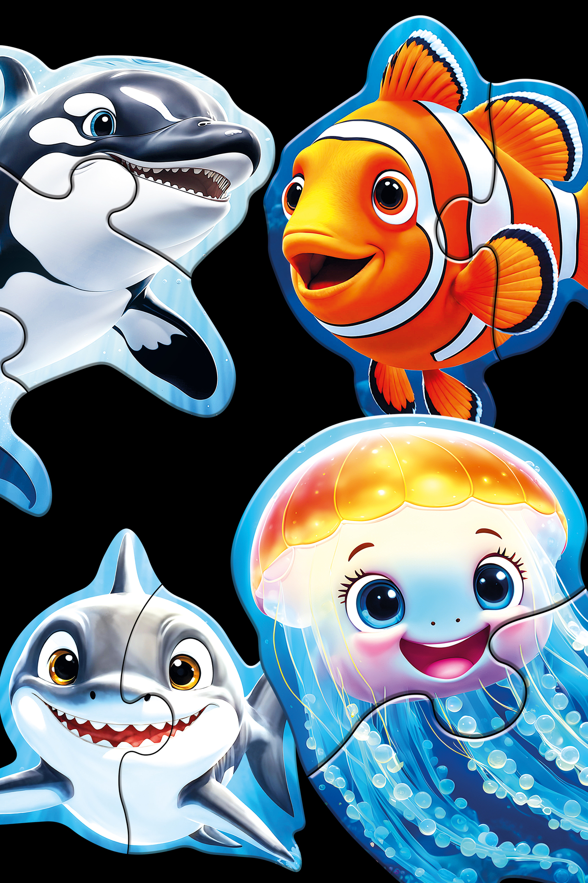 Sims Puzzle Bebekler İçin İlk Puzzle Yapboz Baby Okyanus - 1 Yaş Üstü Montessori Eğitici Oyuncak fotoğrafı 6 (önizleme)