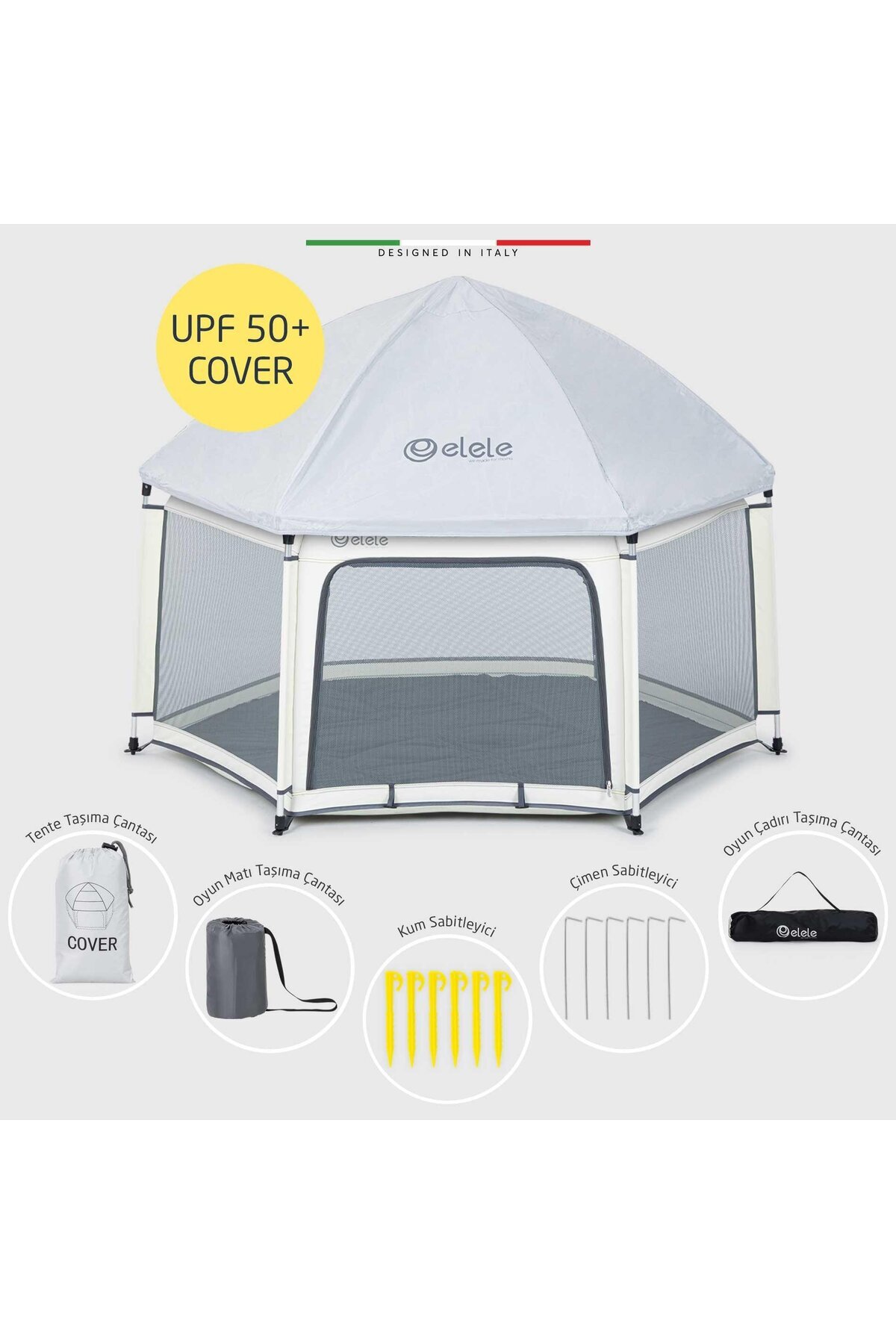 Elele Tenda Bebek Park Yatak Oyun Parkı ve Oyun Çadırı Bej fotoğrafı 7 (önizleme)