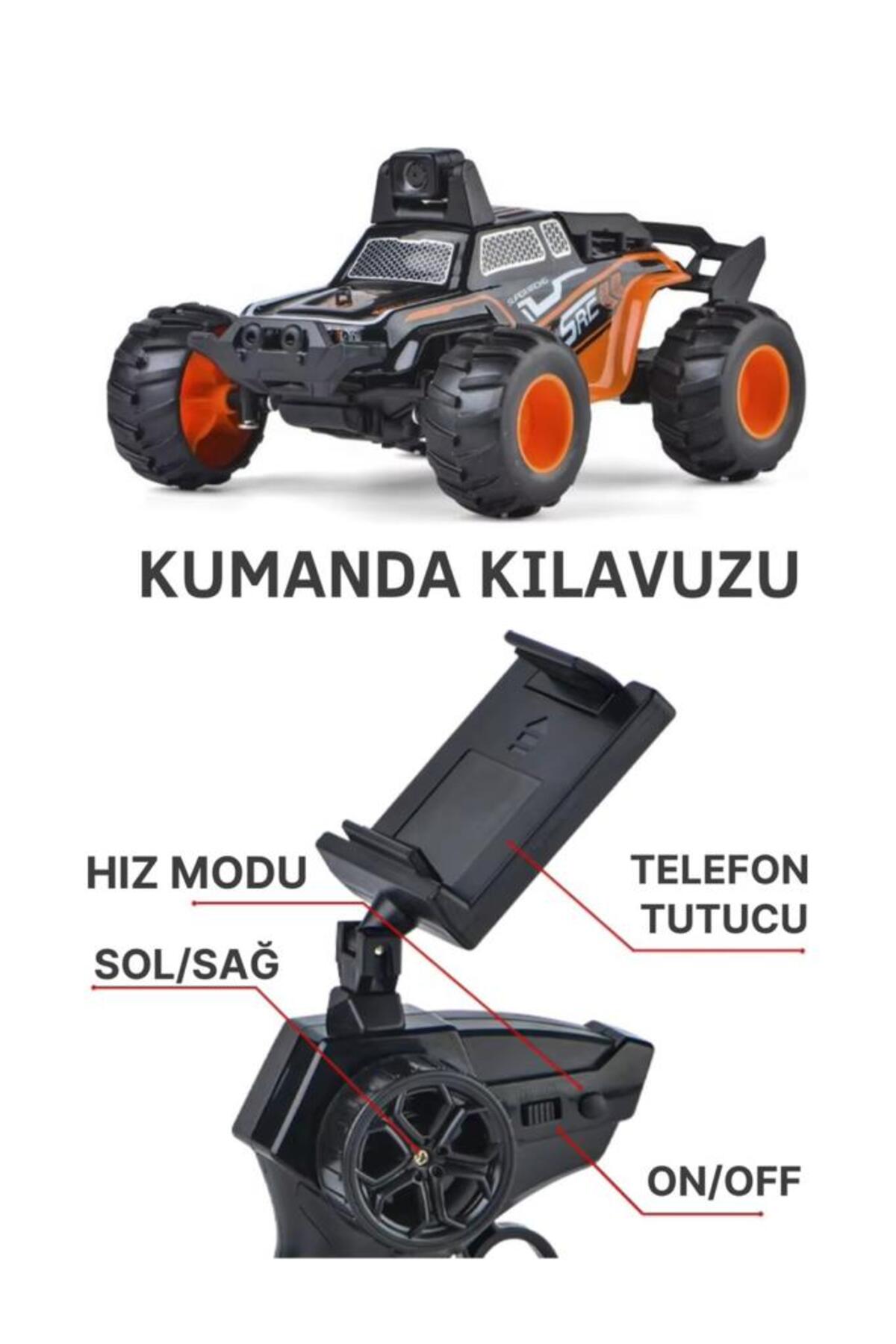 Tıfıl Toys Kumandalı USB Şarjlı Casus Kameralı Full Fonksiyon Oyuncak Araba Off-Road Aracı fotoğrafı 2 (önizleme)