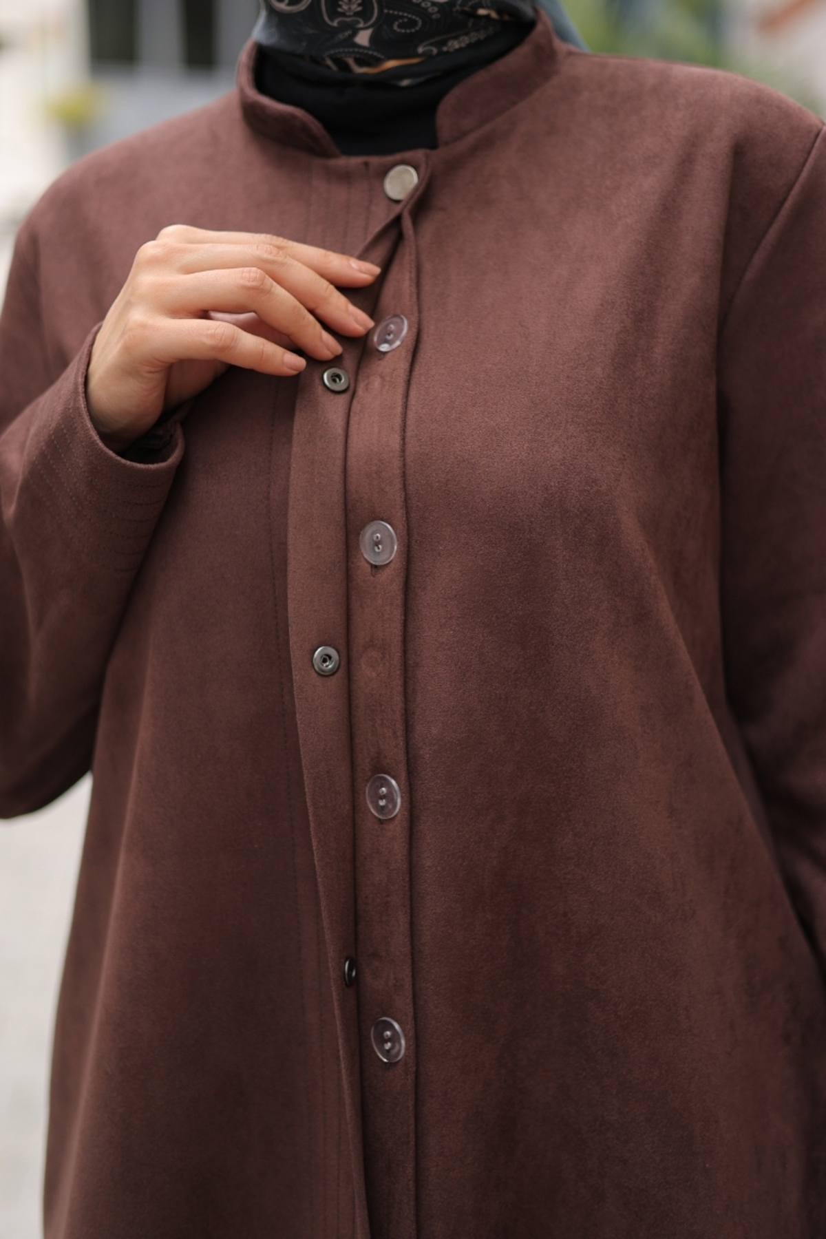 KADEEM  Elara Süet Kaban -422534 - Görsel 7