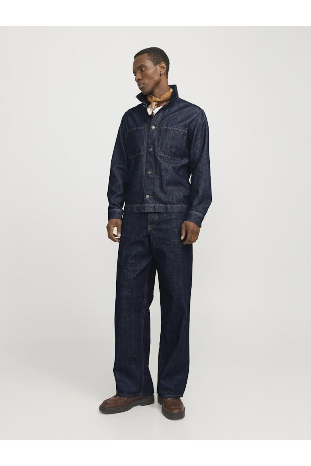 شلوار جین مردانه راسته فاق نرمال | جک اند جونز Jack & Jones 12277998 - تصویر 8