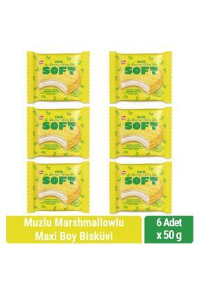 Bifa Soft Muzlu Marshmallowlu Maxi Boy Bisküvi 50 gr x 6 Adet