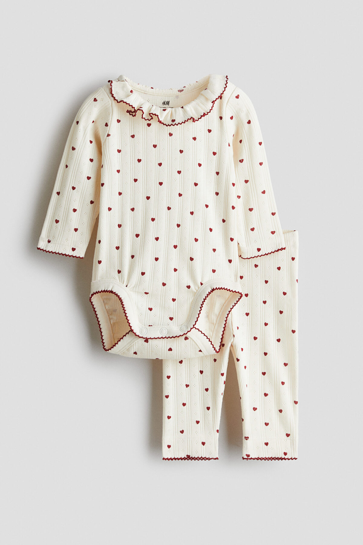 H&M 2 Parçalı Pamuklu Jarse Set