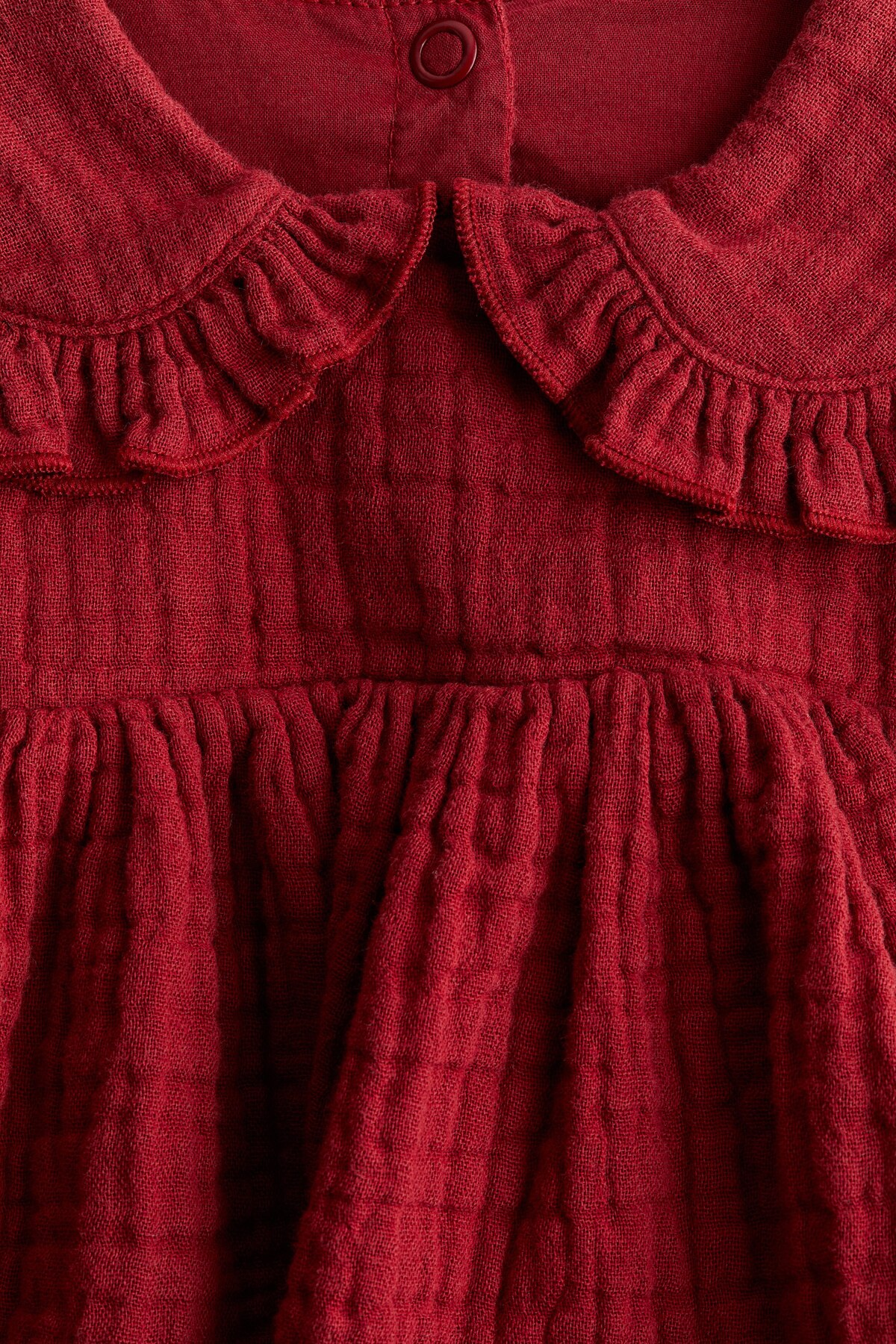 H&M Body'li Pamuklu Muslin Elbise fotoğrafı 4 (önizleme)