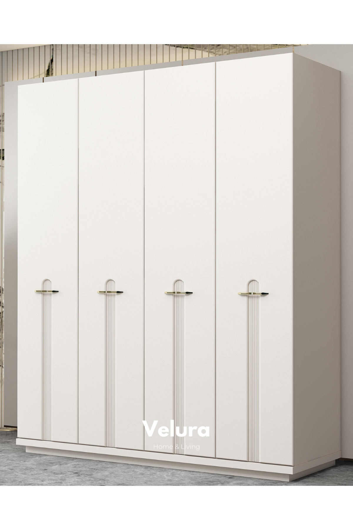 Velura Home & Living Olimpos 4 Kapaklı Dolap (Gardırop) - Fiyatı