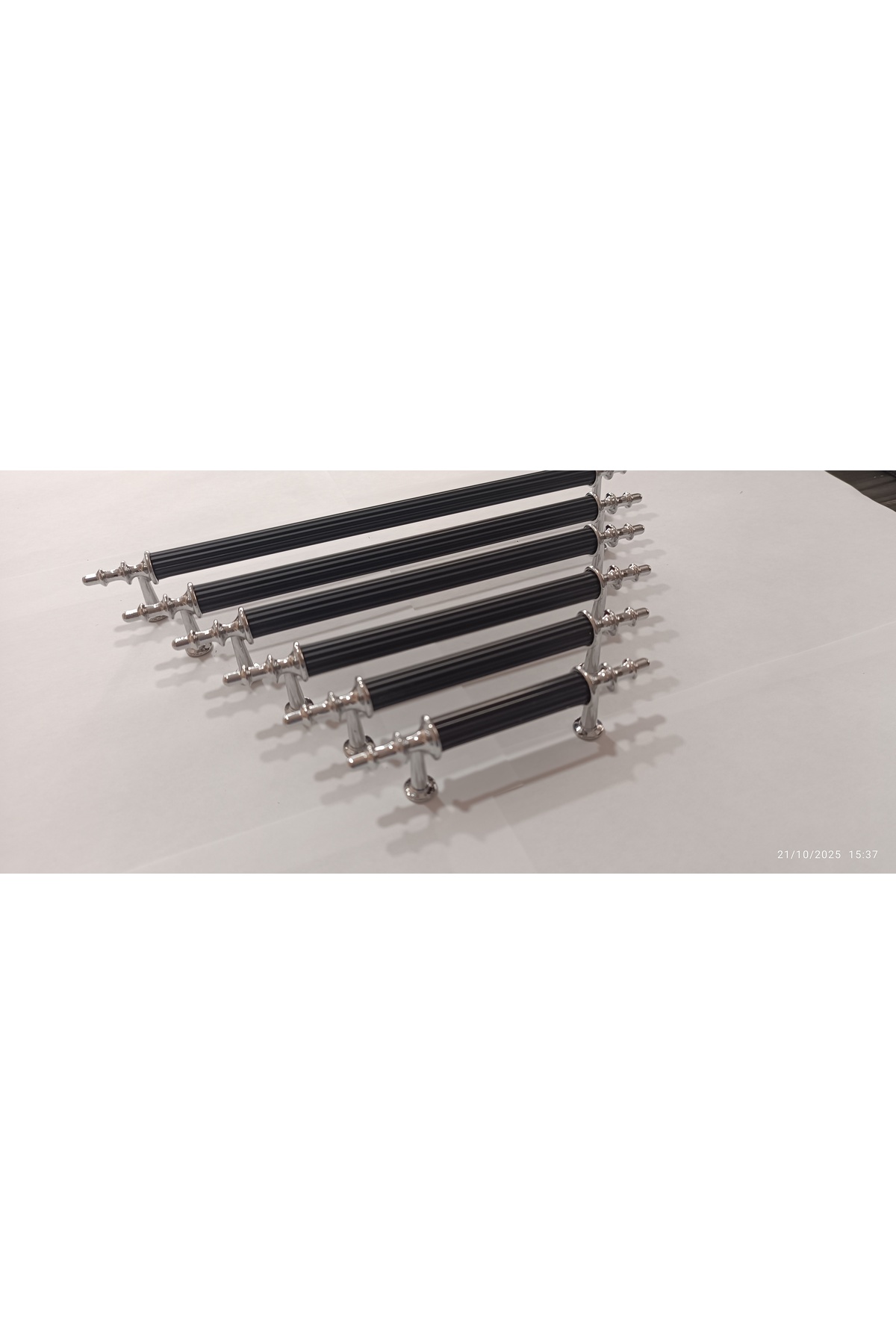 ORDER 1 pcs. BLACK -CHROME 96 MM metal screw HANDLE . Wardrobe,dresser,unit,nightstand,kitchen cabinet,cloakroom