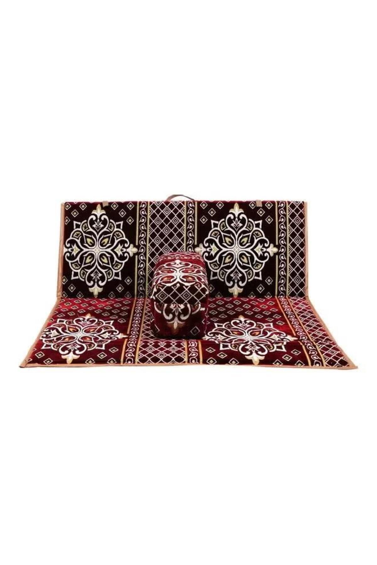 كرسي تخييم أرضي قابل للطي مع مسند ظهر قابل للتعديل مقاس 120×5×45 سم مثالي للرحلات والنزهات