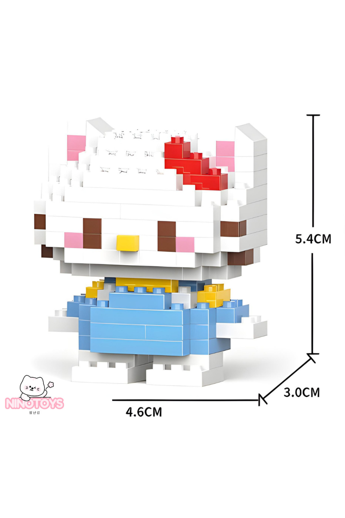 Mini Toyz Bricks Sevimli Karakterler 3D Yapboz Hello Kitty Blue