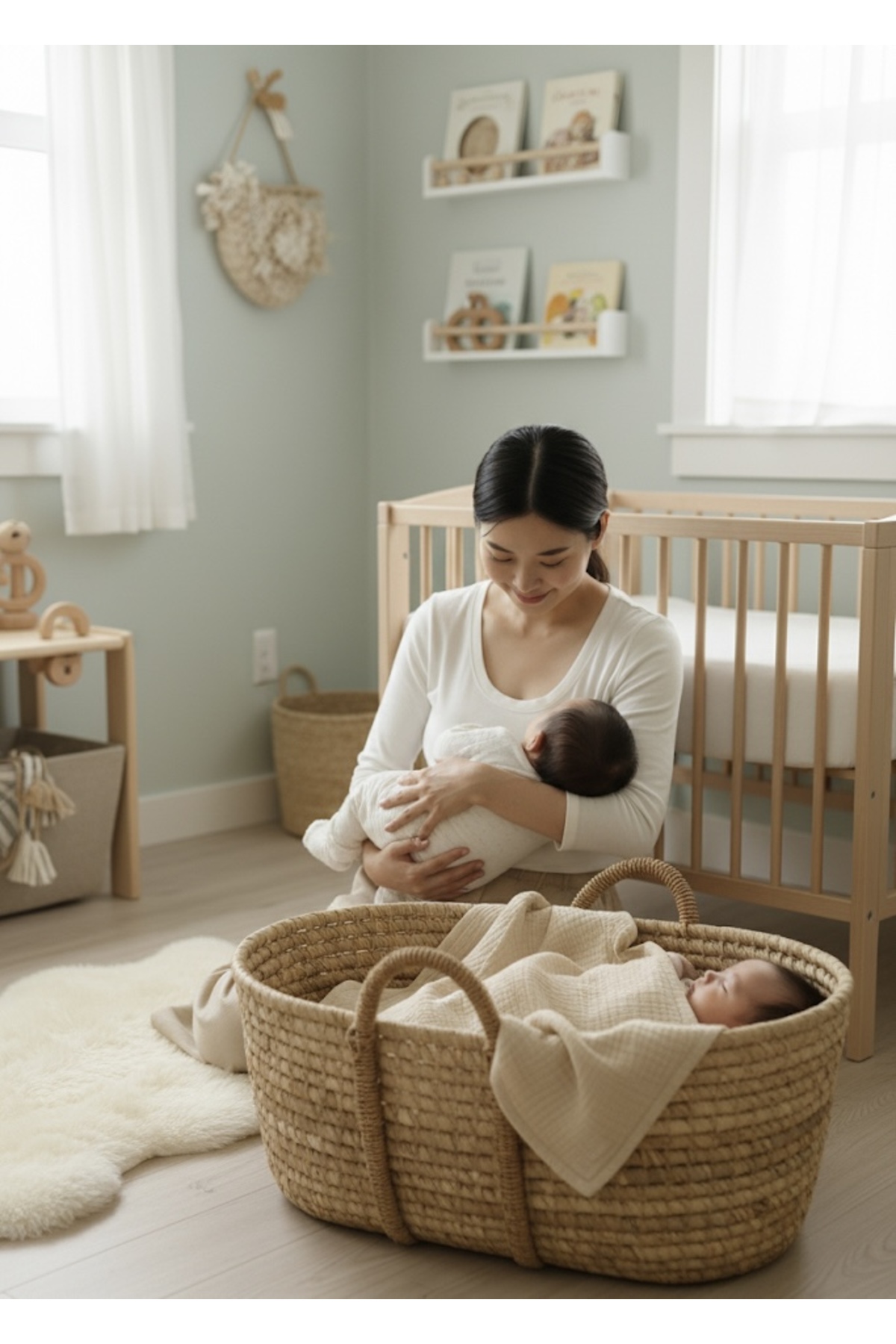 emira tasarım Doğal, Pamuk Emzirme & Puset Örtüsü 80x100 Krem fotoğrafı 2 (önizleme)