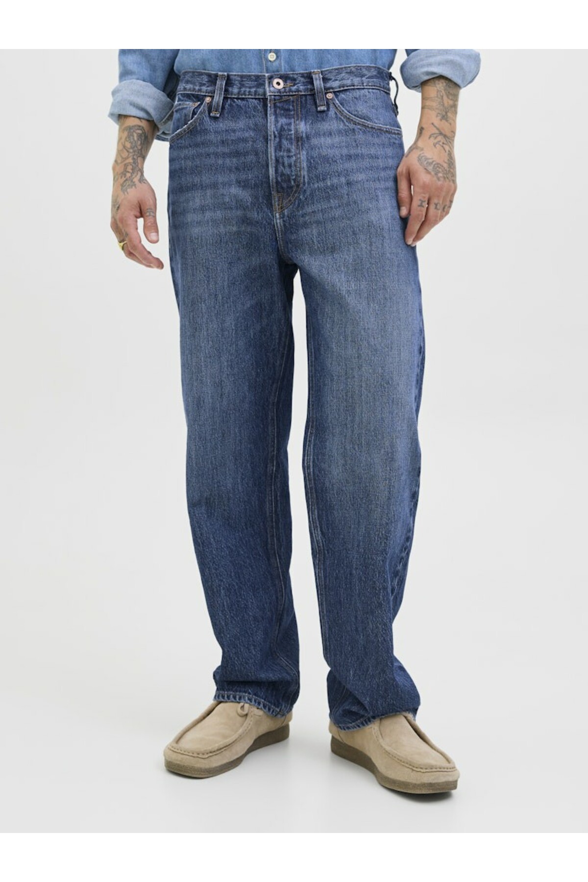 شلوار جین مردانه راسته فاق نرمال | جک اند جونز Jack & Jones 12261693 - تصویر 3