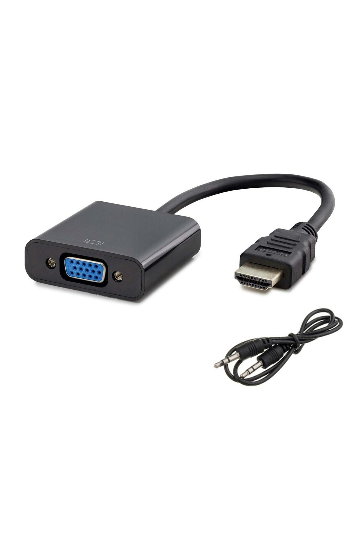 HADRON ÇEVİRİCİ HDMI TO VGA + AUDIO SİYAH HDX-2019