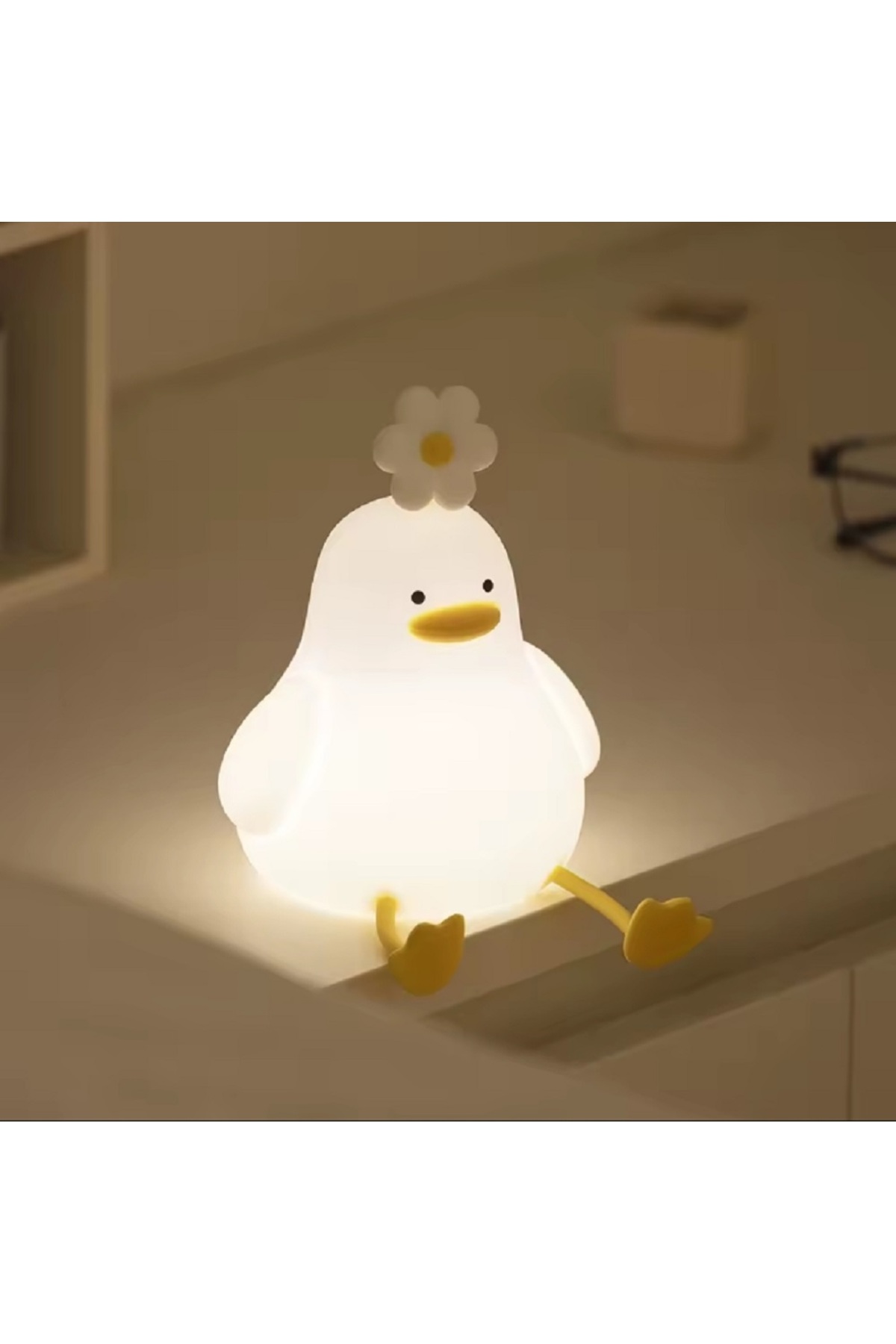 hediyeconcepti LED Gece Işıkları Sevimli Silikon Lamba USB Şarj Edilebilir Zamanlama Başucu Dekor Çocuklar Bebek fotoğrafı 2 (önizleme)