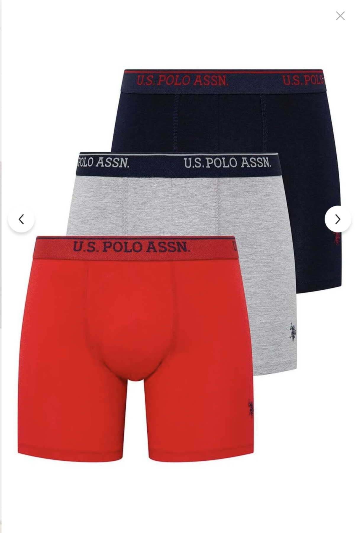 یو اس پولو ست باکسر مردانه دارای مجوز، ۹۵٪ پنبه، ۶٪ الاستین (جعبه‌ای)