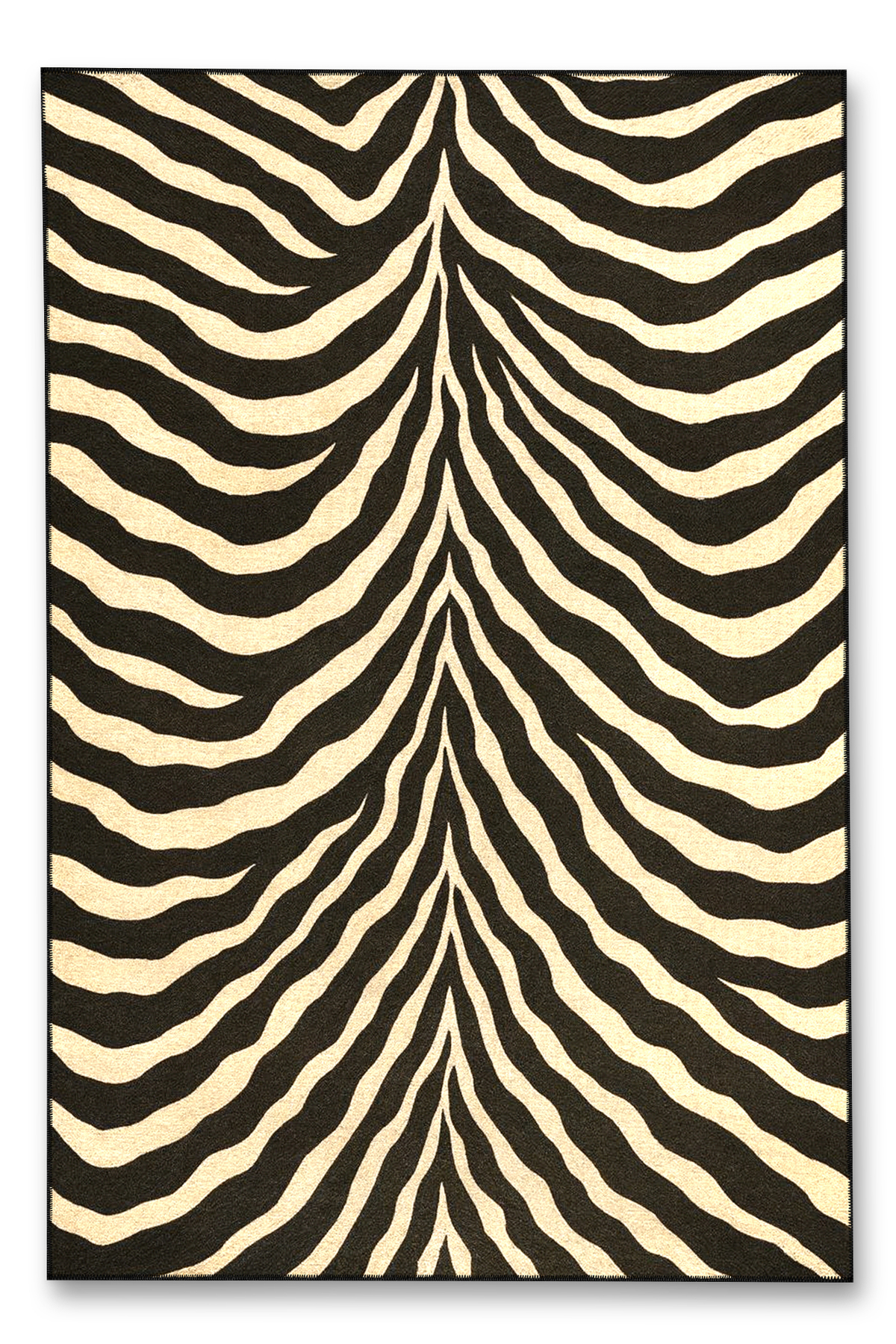 Mosso Striped Themed Zebra Patterned Woven Base Creative Modern Decorative Carpet mosso1043