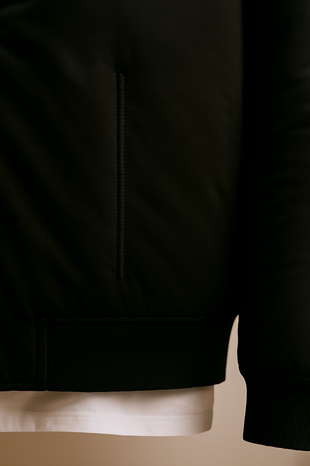 YONEZ MODA  Unisex Oversize Yeni Sezon Çift Cepli Siyah Bomber Ceket - Görsel 6