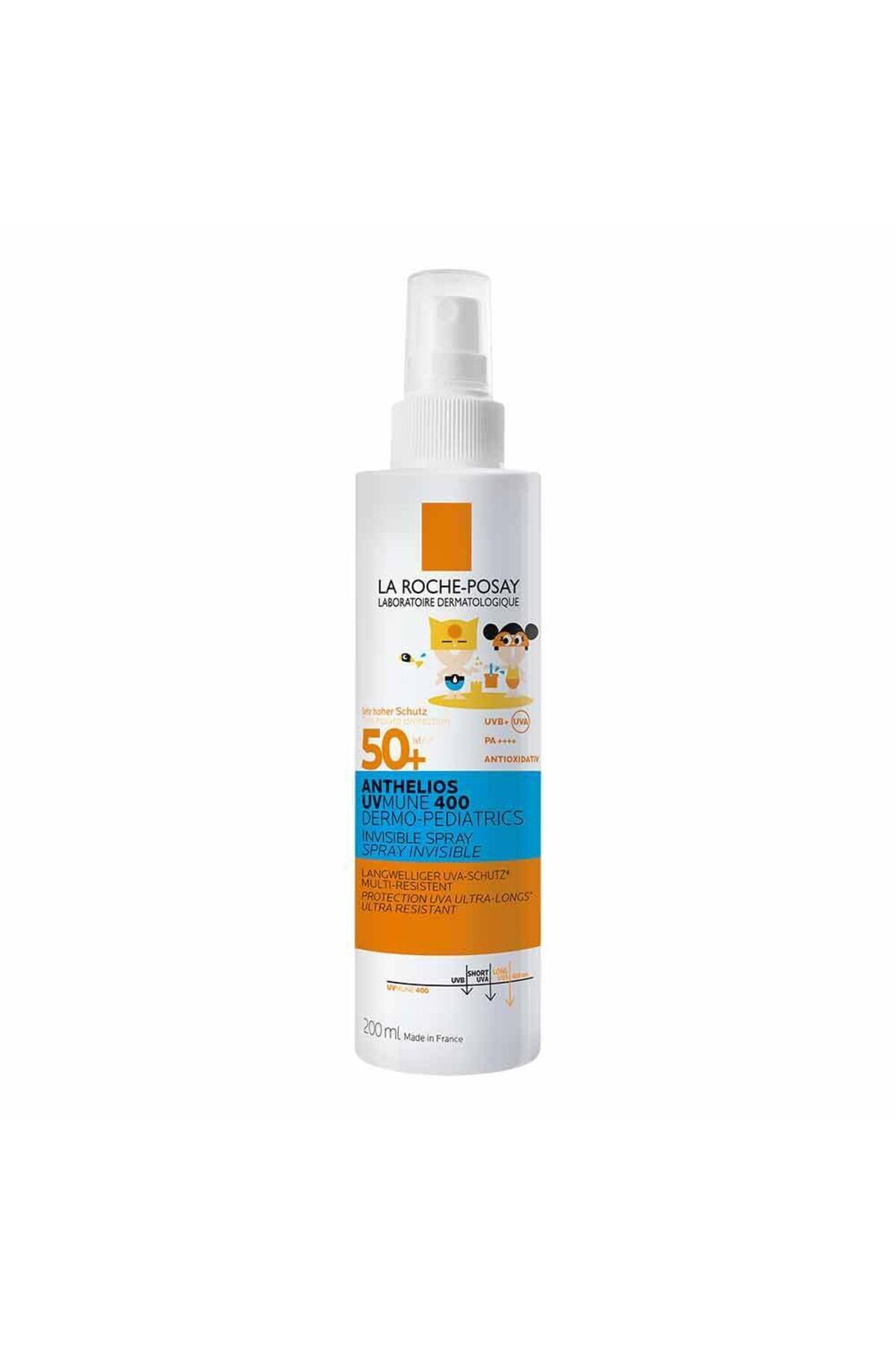 Delixa La Roche-Posay Anthelios Uvmune 400 Dermo Pediatrics Invisible 200 ml 50 Faktör Çocuk Güneş Spreyi