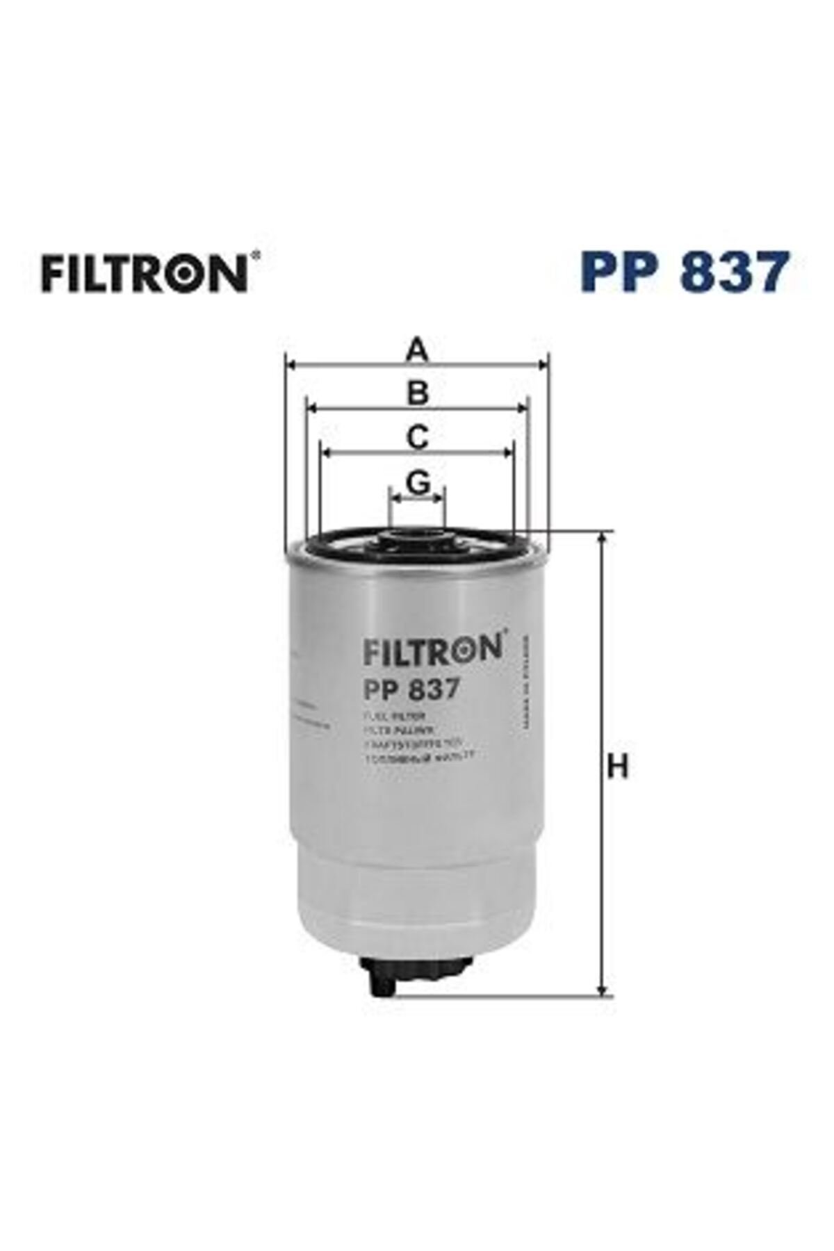 Filtron YAKIT FİLTRESİ ASTRA-CORSA-VECTRA-TRAFFIC-BOXER-PALIO-DUCATO1.7-1.9-2.4-2.5D-ACC uyumlu