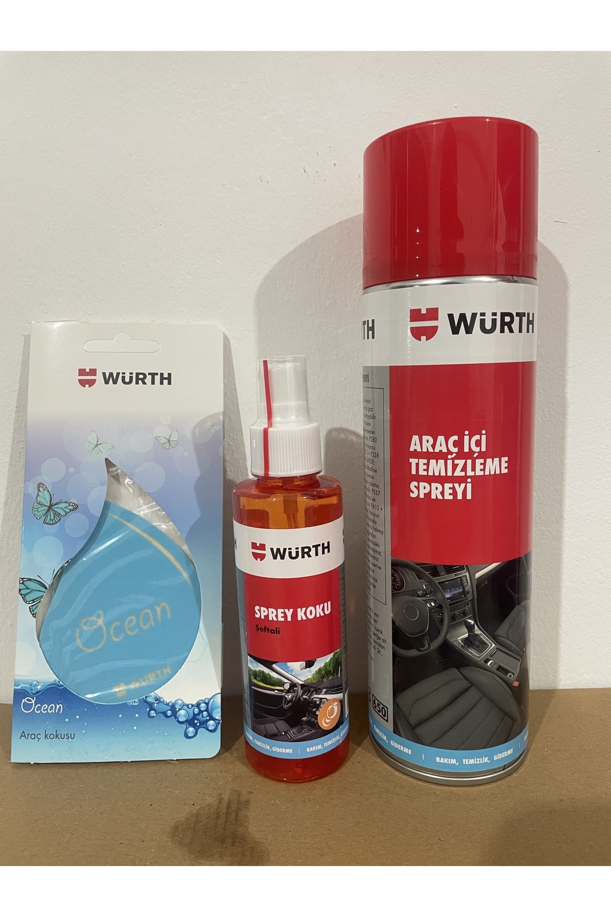 Würth Araç İçi Temizleme Spreyi 500 ML-Sprey Ve Asma Koku -Set