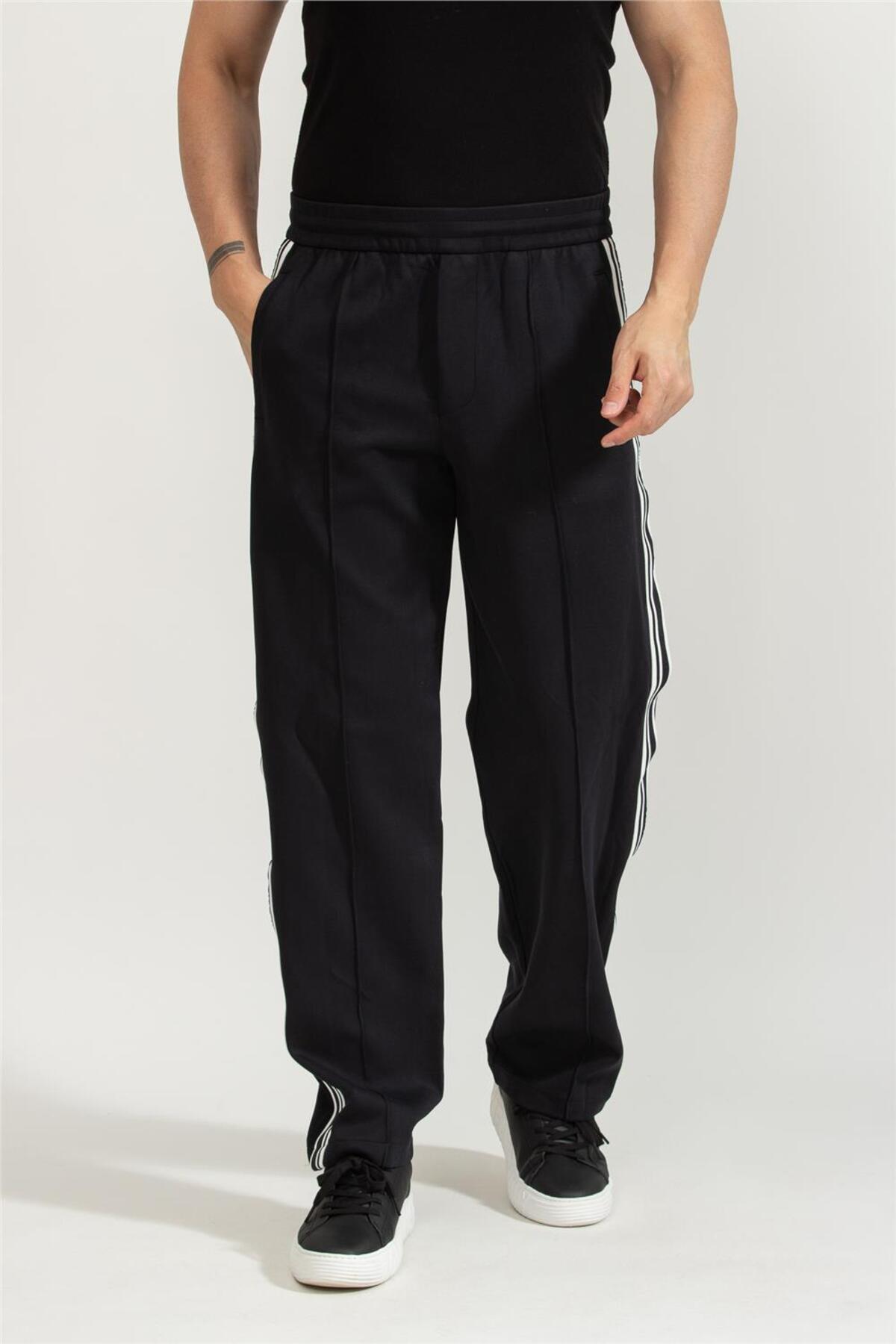 EMPORIO ARMANI ワイドスラックス 黒 52 Emporio Armani Erkek Eşofman Altı Siyah - Fiyatı, Yorumları