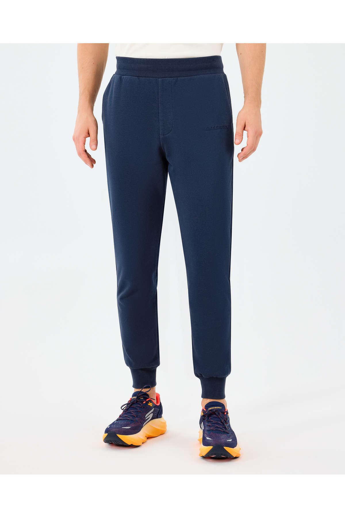 شلوار گرمکنمردانهSKECHERSآبی سرمه‌ای