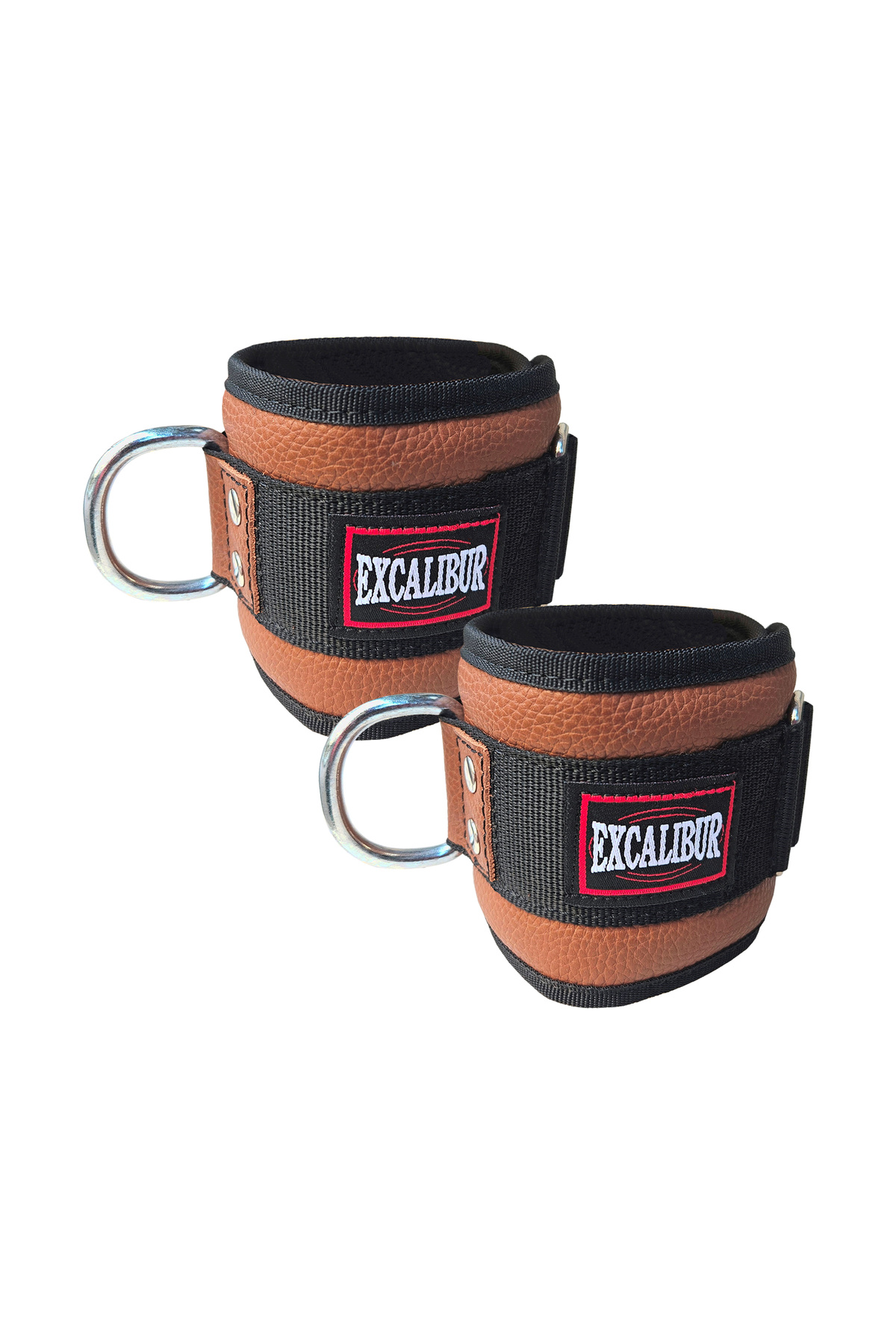 Excalibur Deri El - Ayak Bilek Kayışı Taba Kahve Çift
