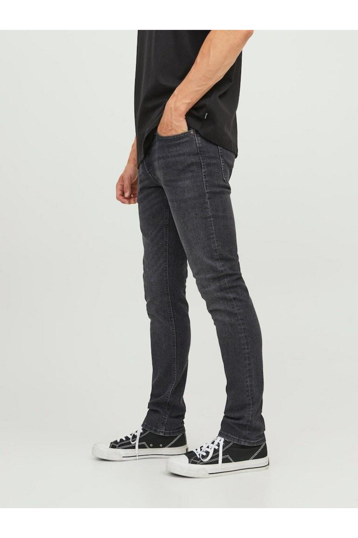 شلوار جین مردانه راسته فاق کوتاه | جک اند جونز Jack & Jones 5003052389 - تصویر 5