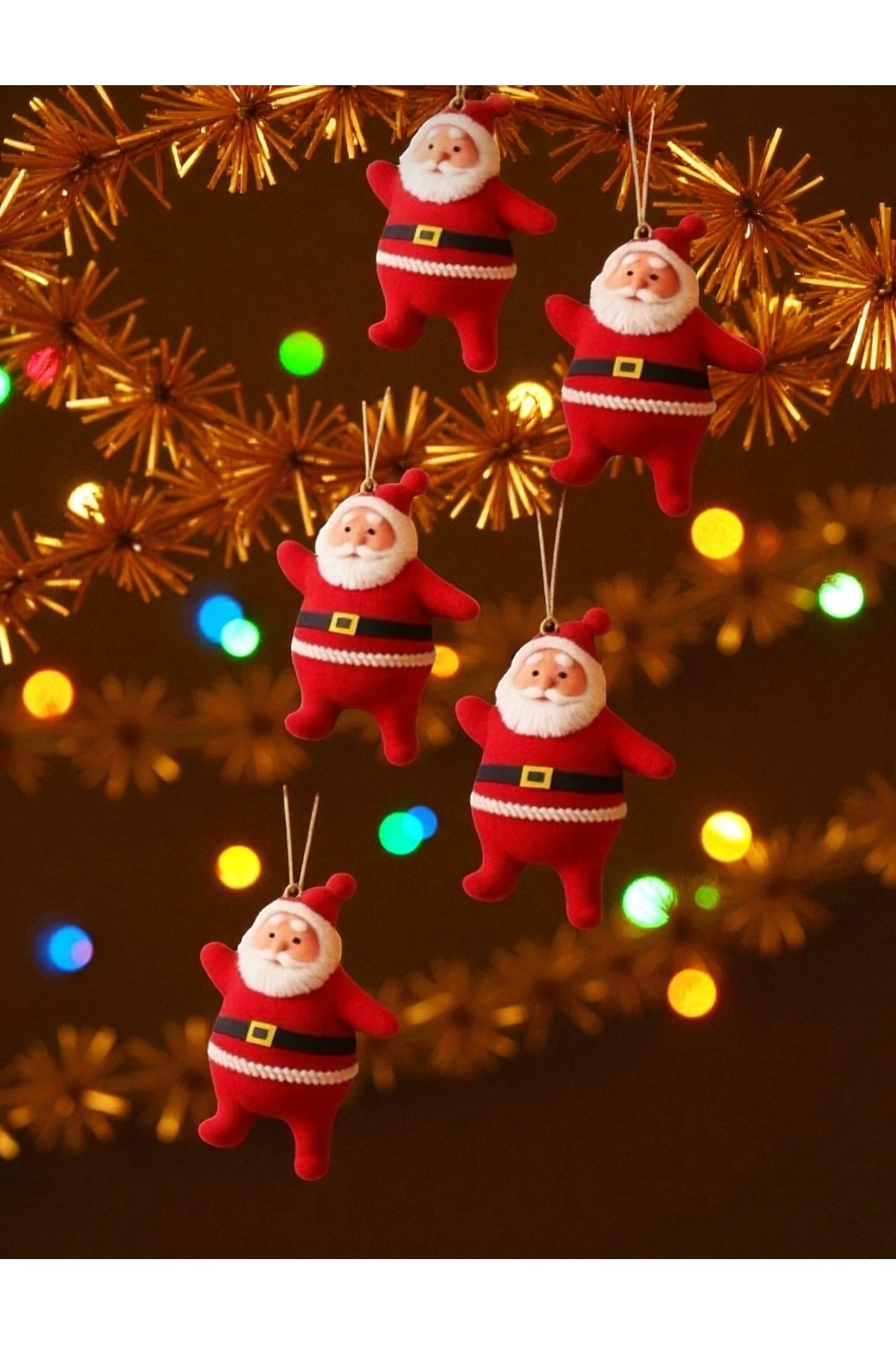 Yenigeldi 6 Στολίδια Χριστουγεννιάτικου Δέντρου Άγιου Βασίλη