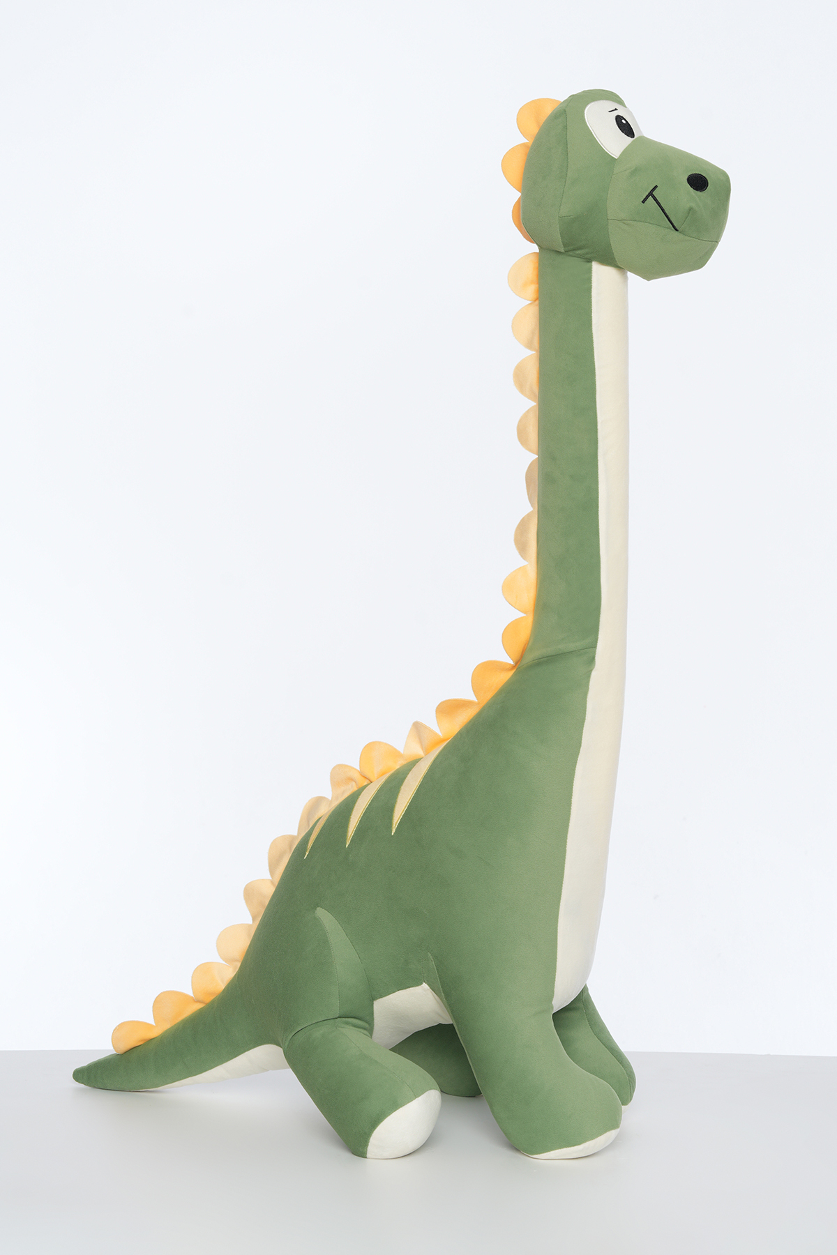 Pufu Toys Dinozor Peluş Yastık Oyuncak Yeşil (1 METRE) fotoğrafı 4 (önizleme)