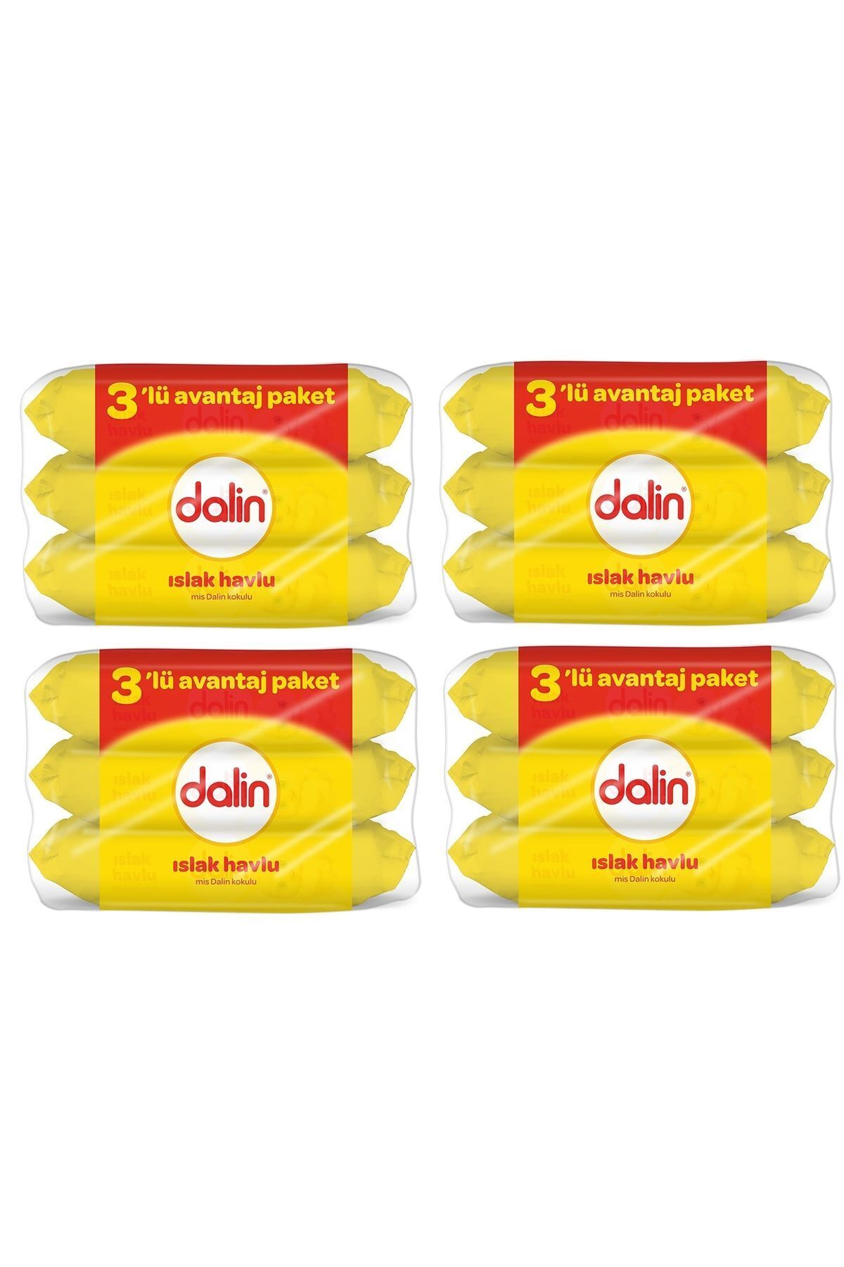 Dalin Islak Mendil 56 3'lü Paket (168 adet) X 4 Adet fotoğrafı 2 (önizleme)