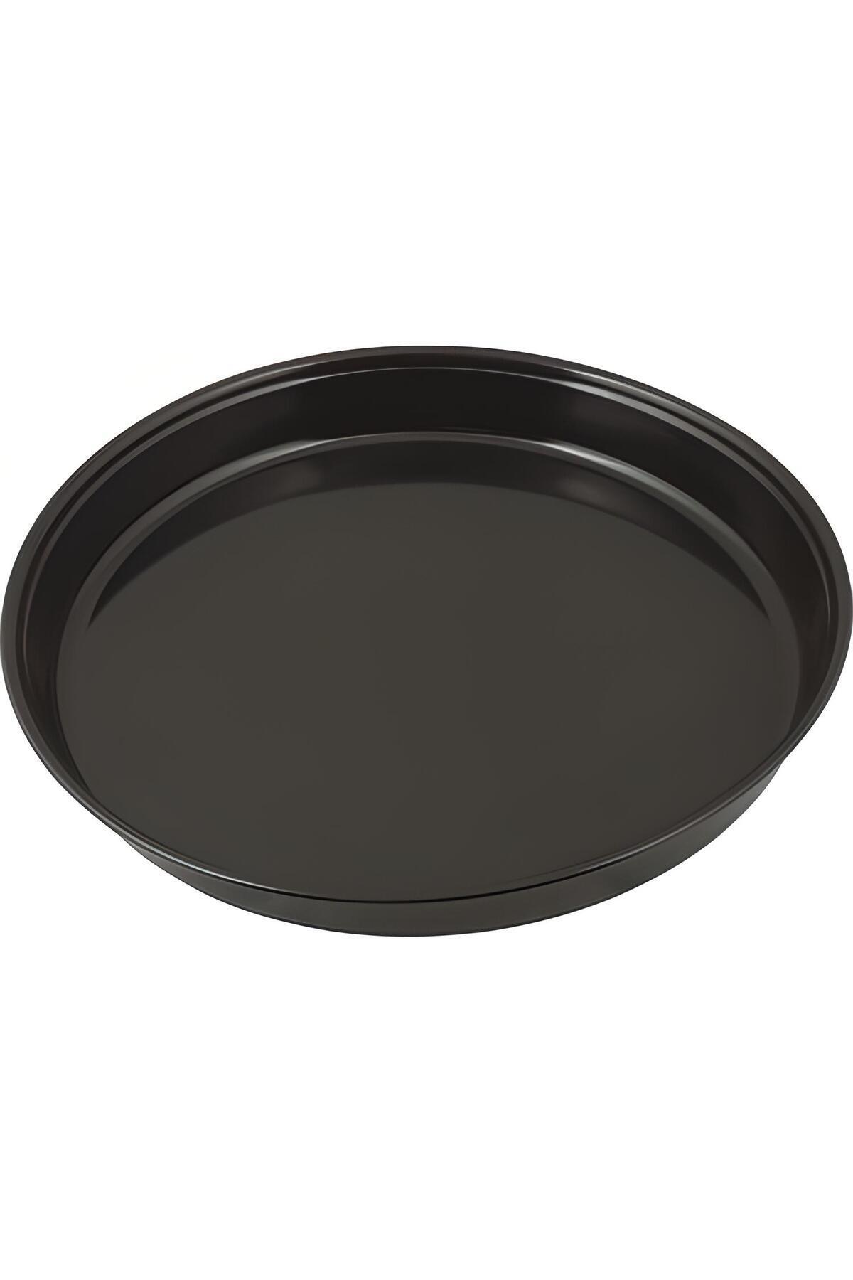 Genel Markalar 40 cm Flora Karam Emaye Fırın Tepsisi Yuvarlak Tepsi