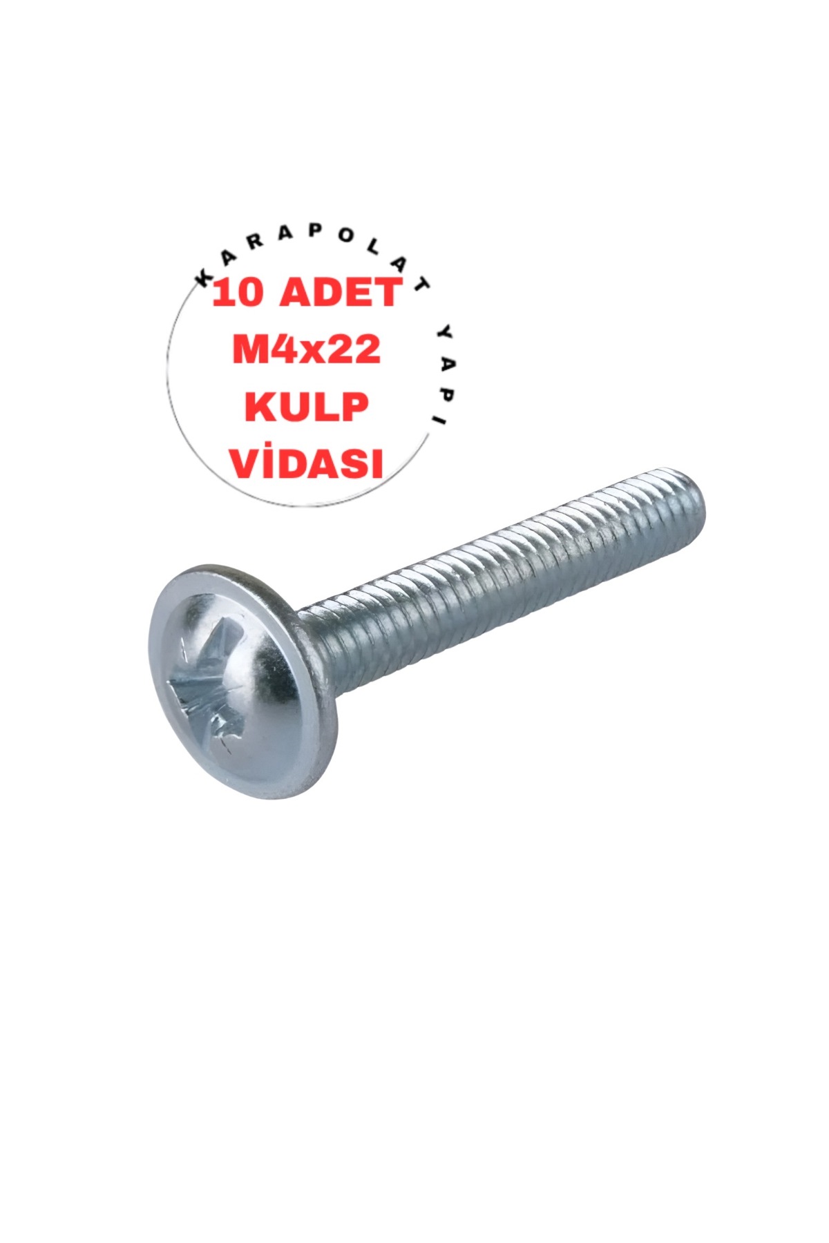 Genel Markalar M4x22 Kulp Vidası ( 10 Adet )