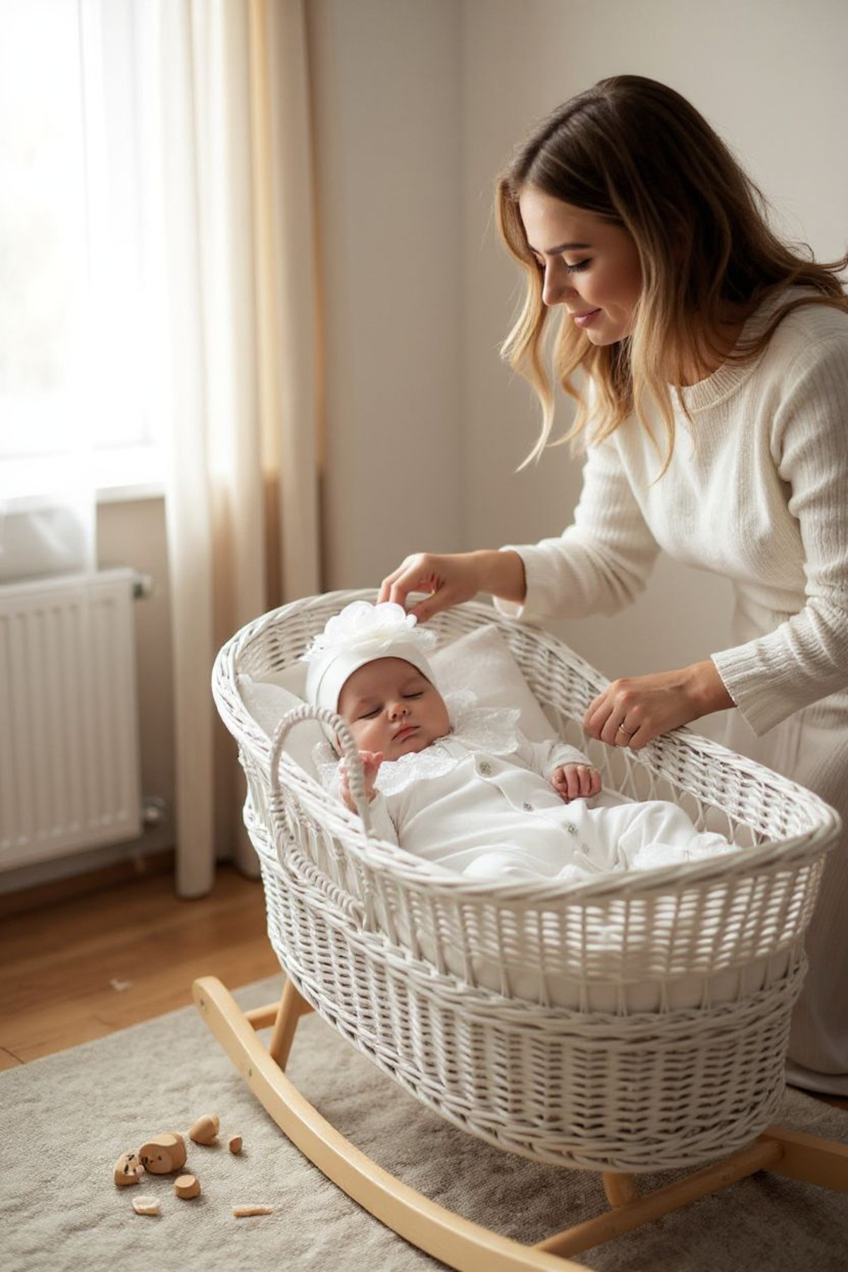 Şeker Tadında Tasarımlar Kız Bebek Beyaz Gül Detaylı Tulum Set fotoğrafı 4 (önizleme)