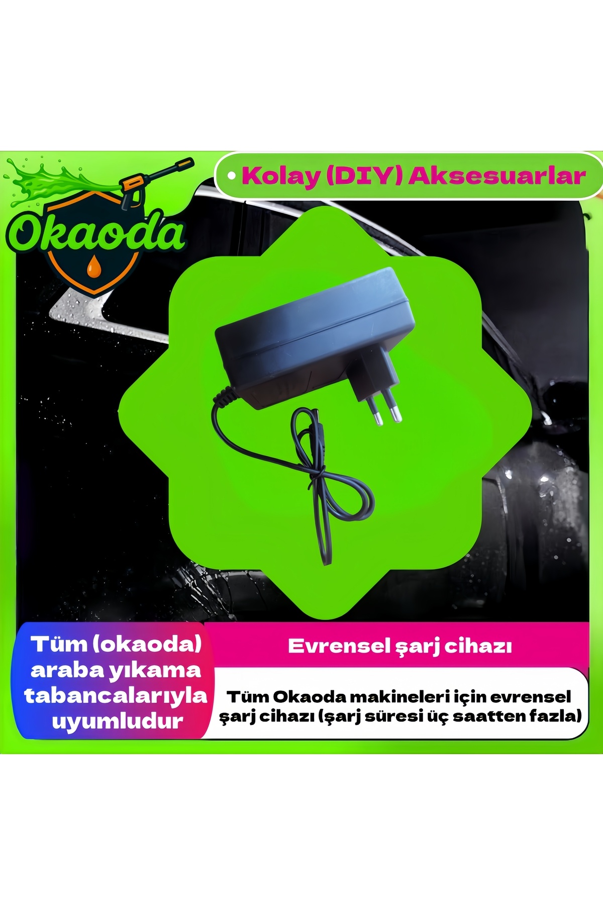 okaoda Alet Lityum Pil 21v Özel Şarj Cihazı