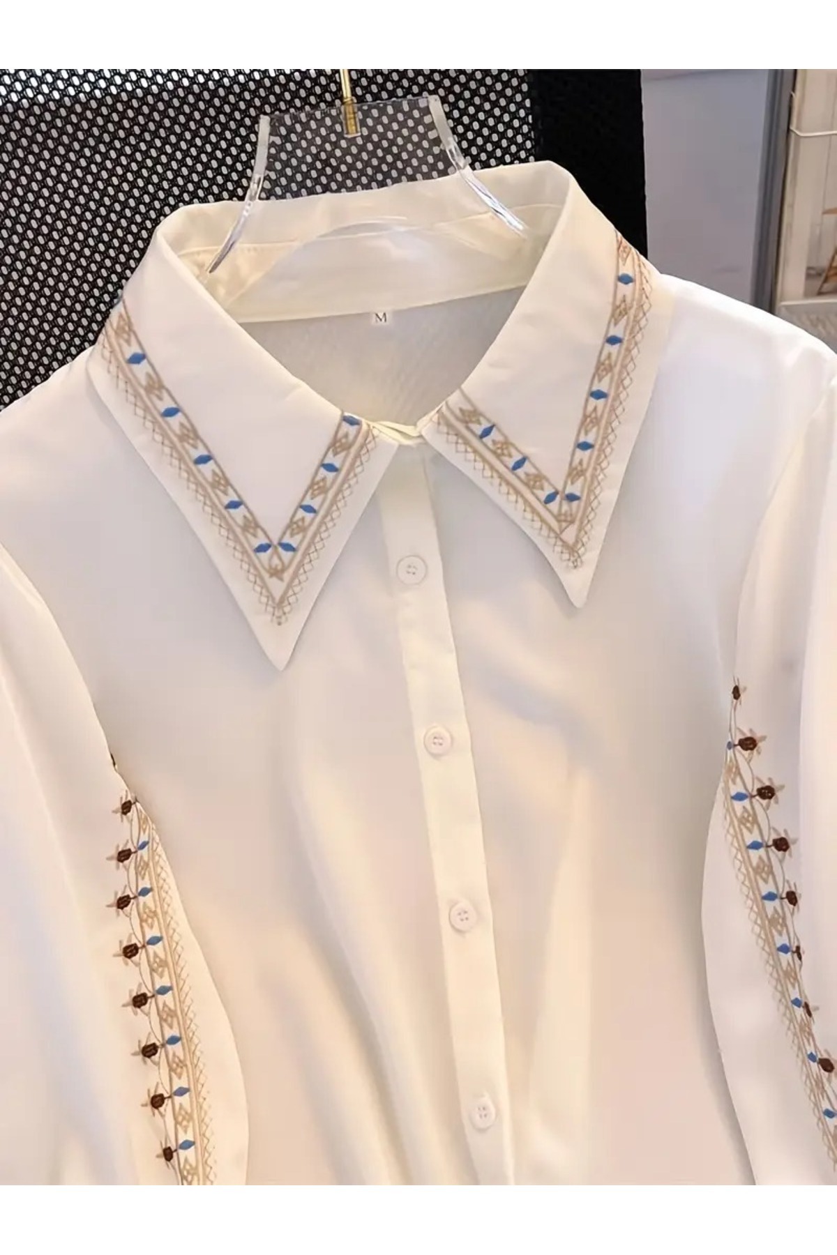 Etos  Nakışli Gömlek BaLoN Manşet KoL - Görsel 3