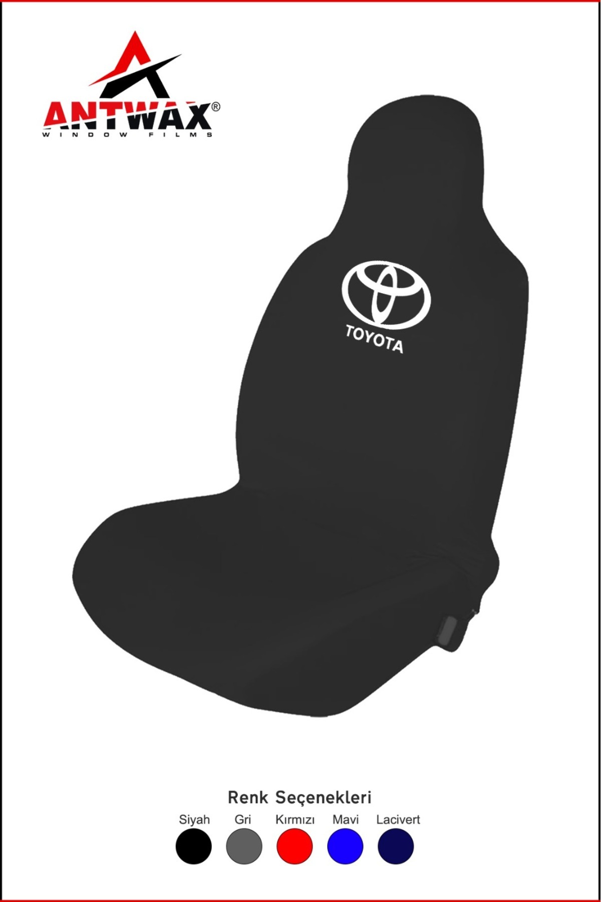 Antwax Toyota Corolla Oto Koltuk Kılıfı Penye - Markanın Logosu Baskılı 5 Renk