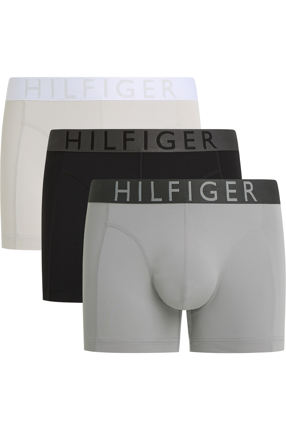 تامی هیلفیگر شلوارک باکسر رنگارنگ مردانه 3 عددی با کمر کشی و لوگو