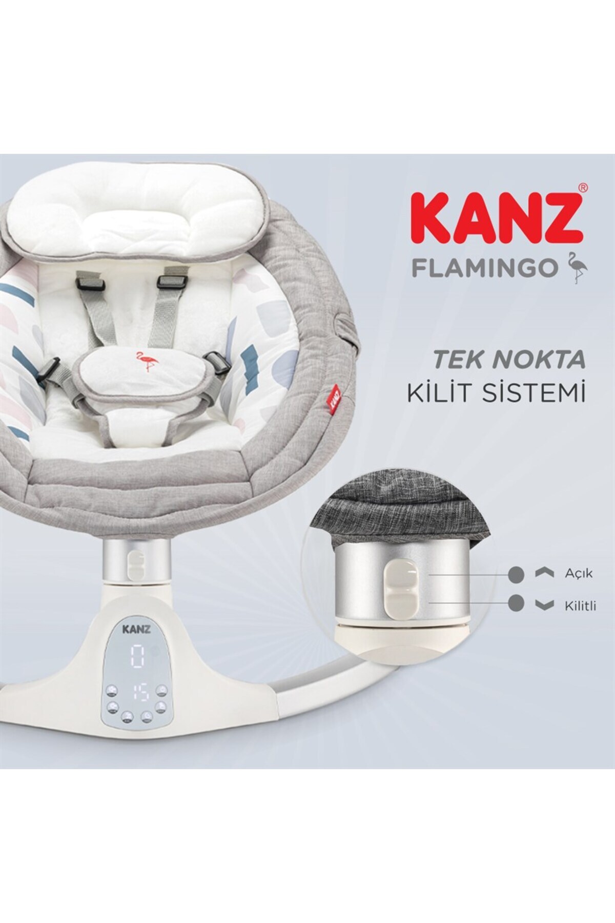 Kanz Flamingo Elektrikli Ana Kucagı Fume fotoğrafı 7 (önizleme)